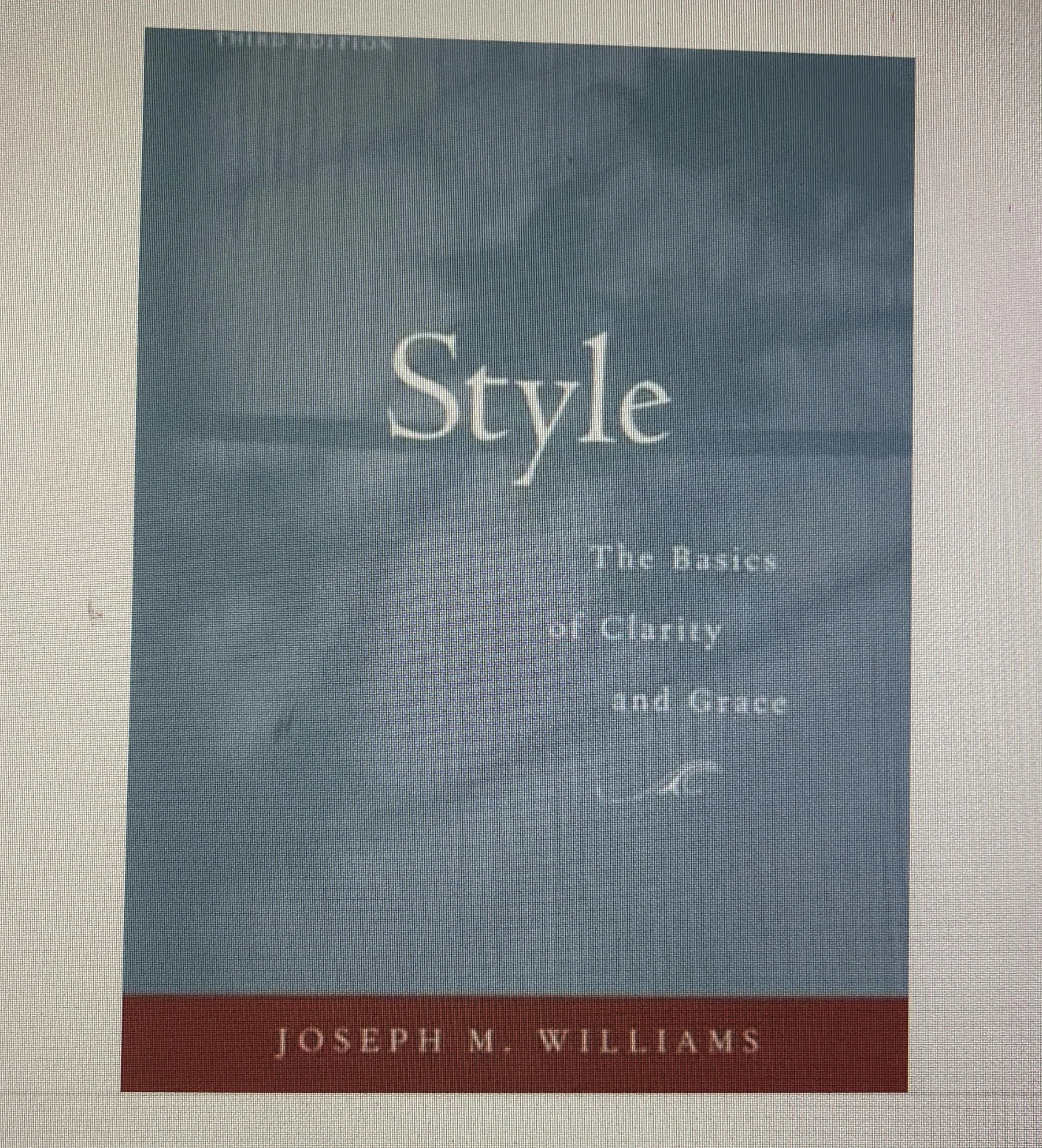 Style: Lessons in Clarity and Grace