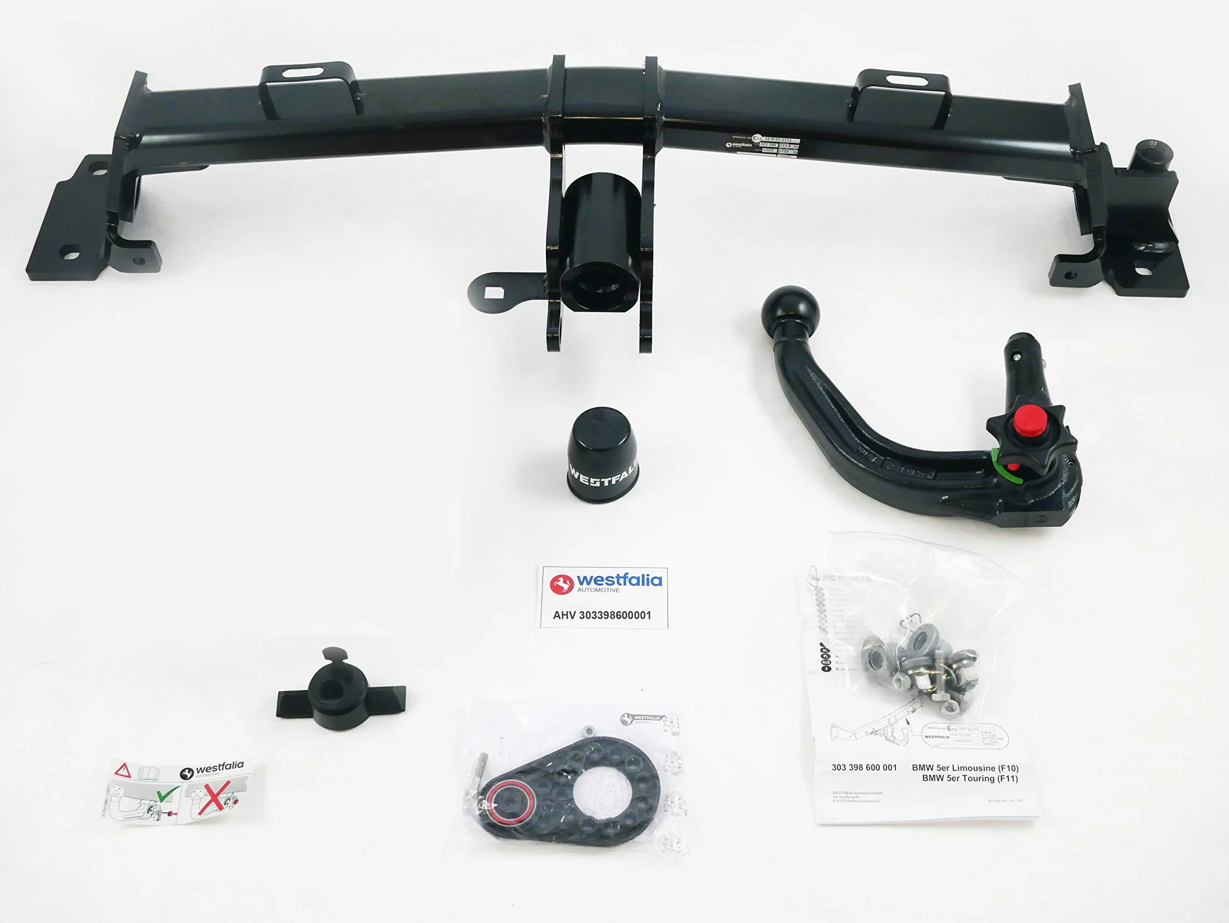 Westfalia Wypinany Hak Holowniczy do BMW Serii 5 Touring (F11) (09/2010-01/2017), BMW Serii 5 Sedan (F10) (03/2010-01/2017)