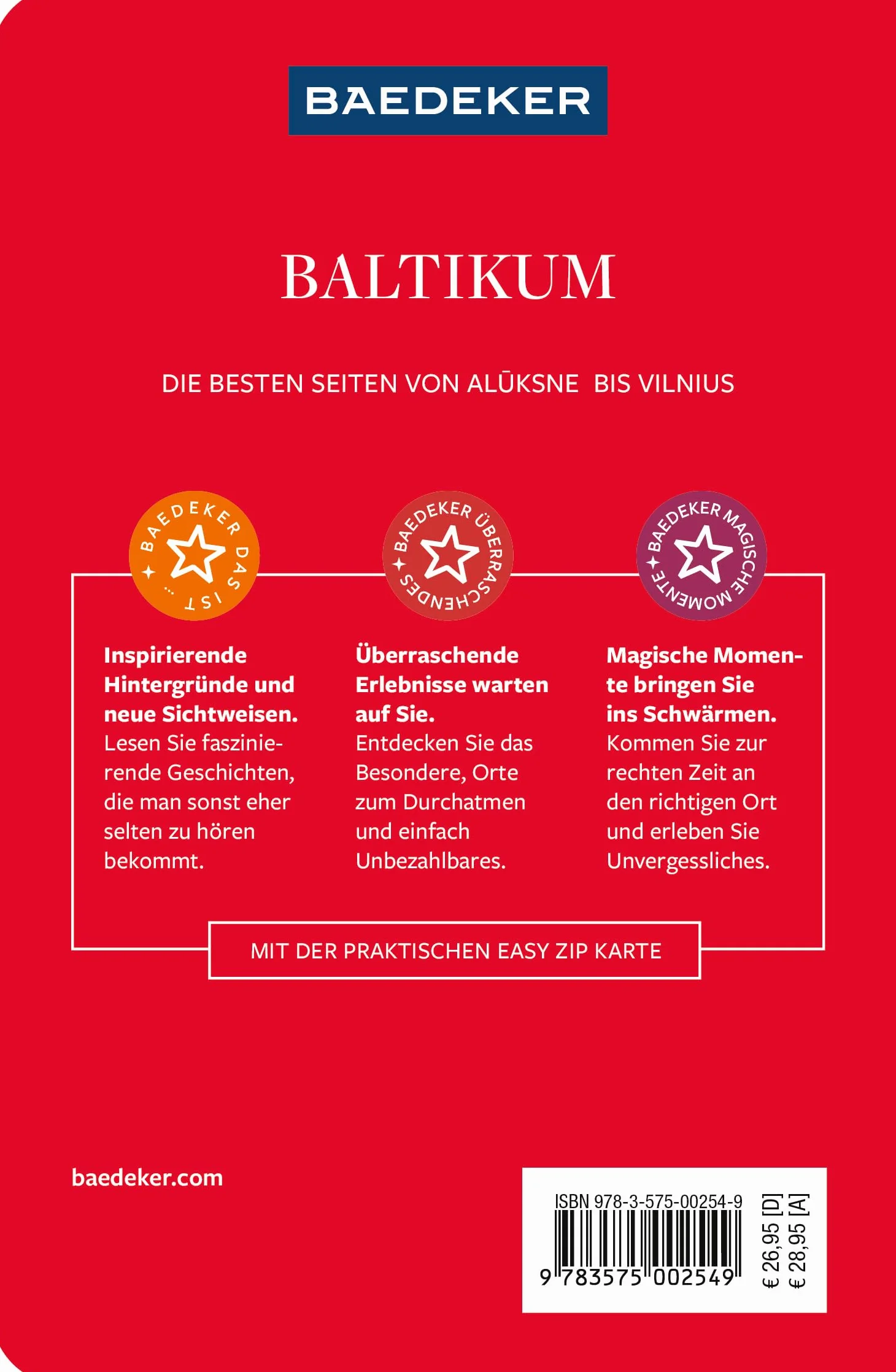 Baedeker Reiseführer Baltikum: mit praktischer Karte EASY ZIP