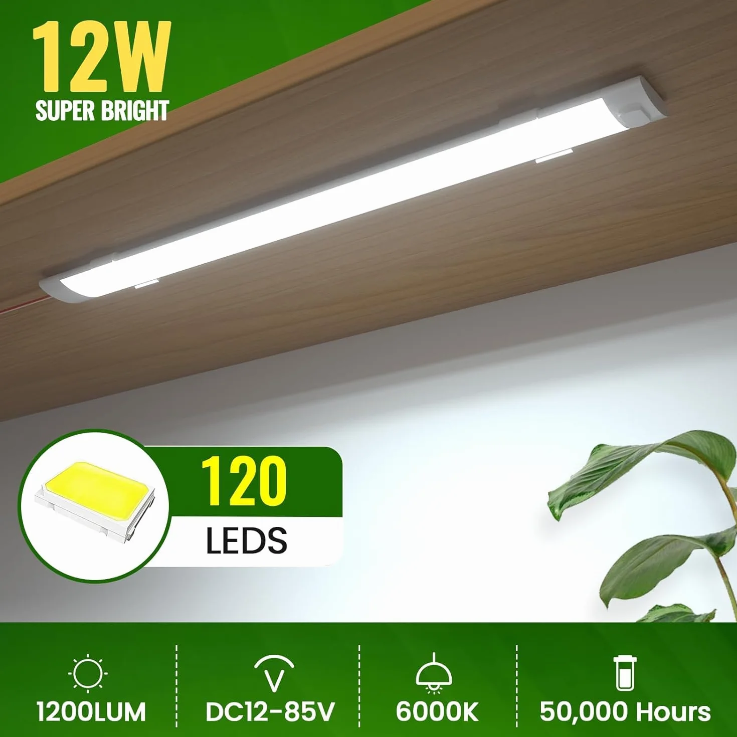 Bonlux 12V Taśma LED 120 diod 6000K do kampera furgonetki