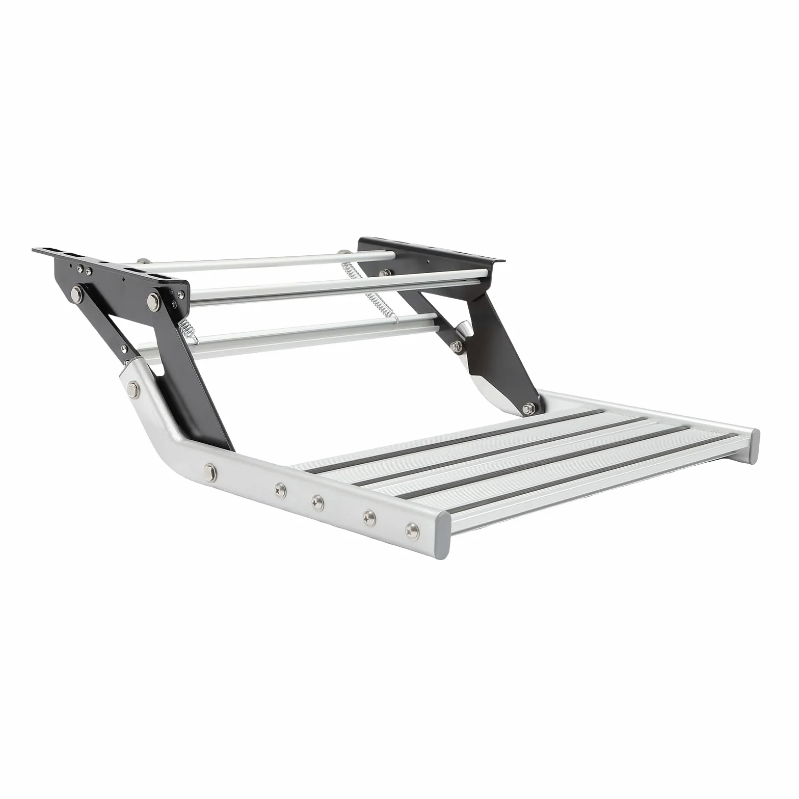kempingowy składany stopień, jedno stopniowanie, 54 * 61 cm stopień aluminiowy RV, drabinka kempingowa dla kempingowych samochodów kempingowych, przyczep podróżnych, ciężarówek