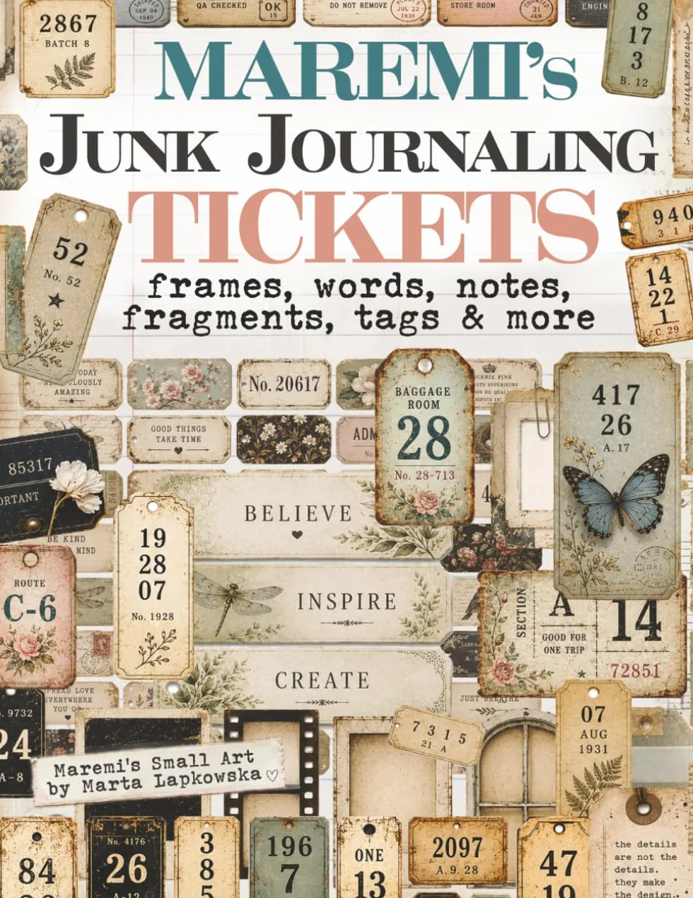 MAREMI'S Junk Journaling TICKETS, frames, words, notes, fragments, tags & more