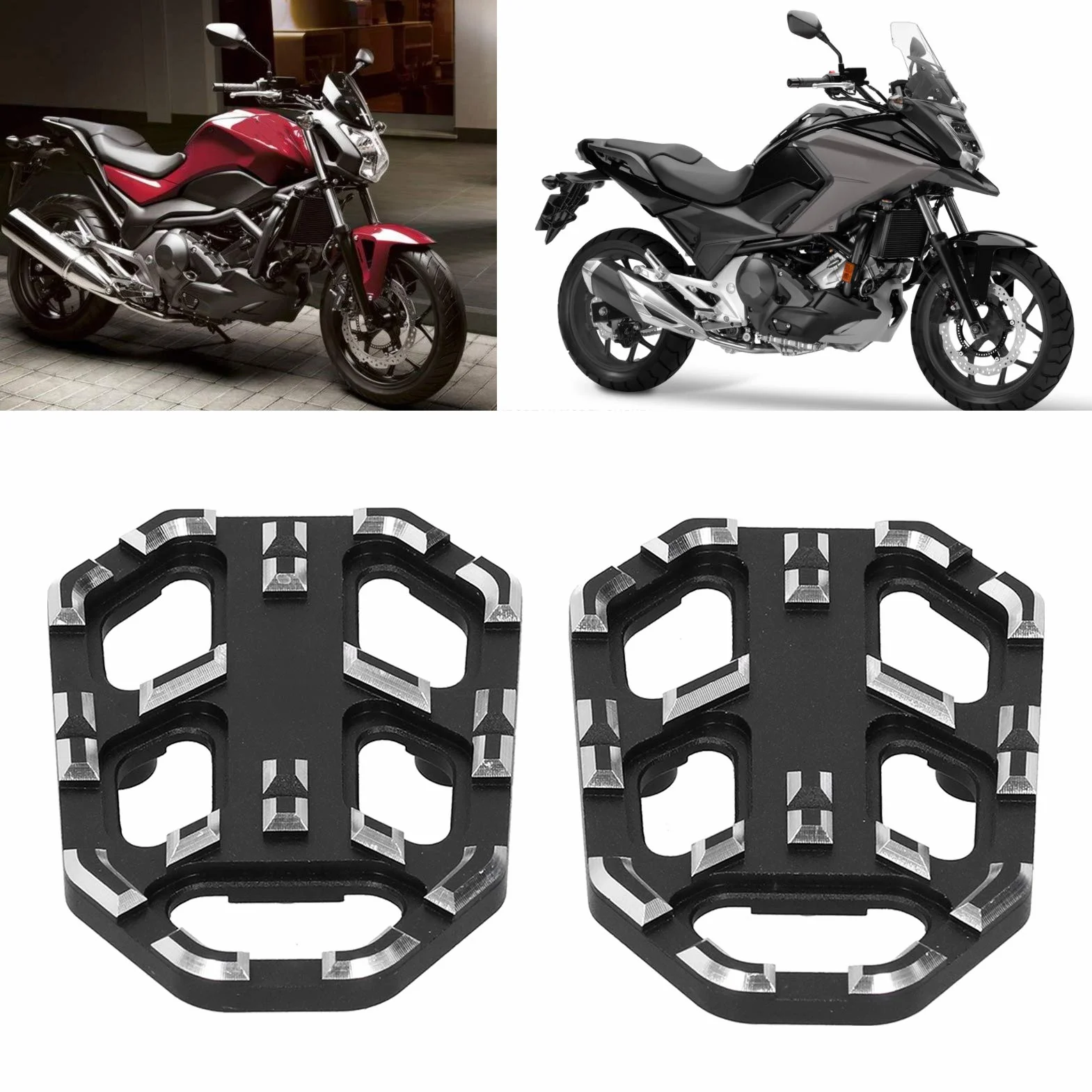 Podnóżki motocyklowe para przednie poszerzone pasuje do NC750X NC750S CB500X 2014-2020