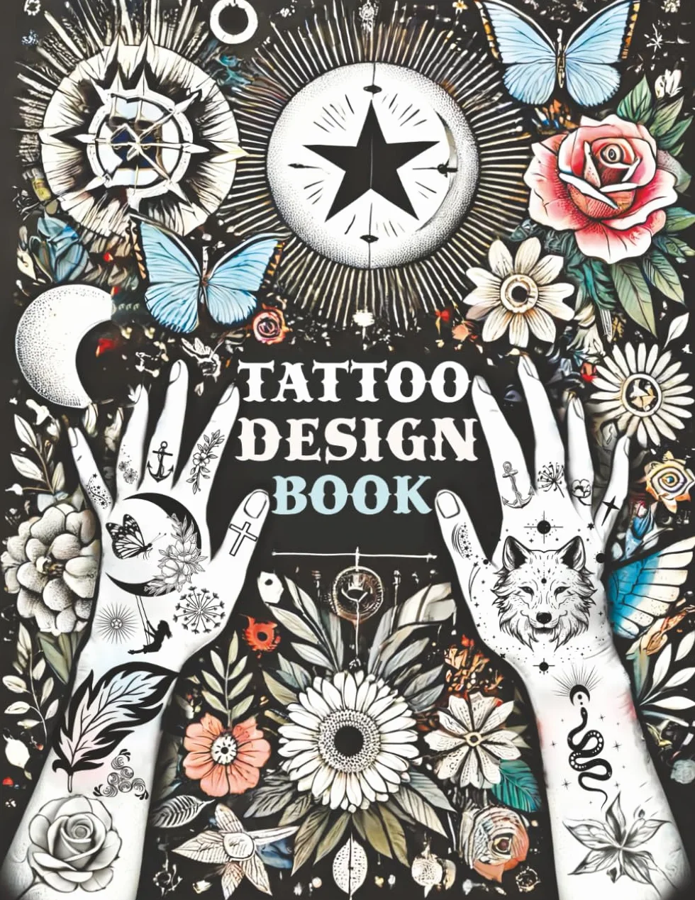 Tattoo Design Book: Over 1500 Original Collections of Tattooing for Beginners with Comprehensive Real Traditional Styles, Minimalist Flash Art ... Styles for Both Professionals and Amateurs