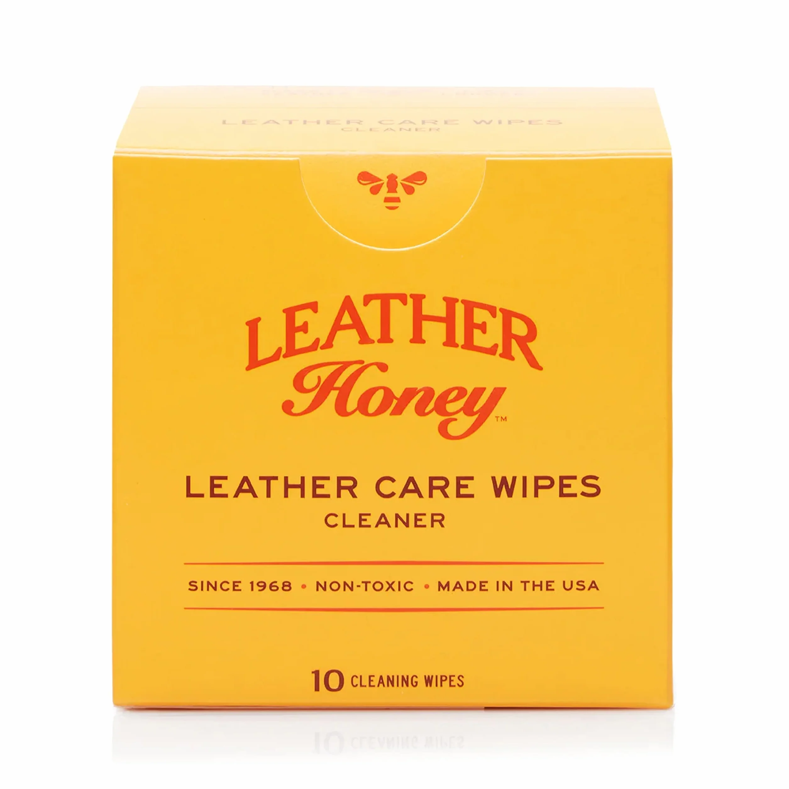 Leather Honey Leather Cleaner Wipes - Clean Leather On-The-Go - The Best Cleaner for Vinyl and Apparel, Furniture, Auto Interior, Shoes and Accessories - 10 Ready-to-Use Wipes