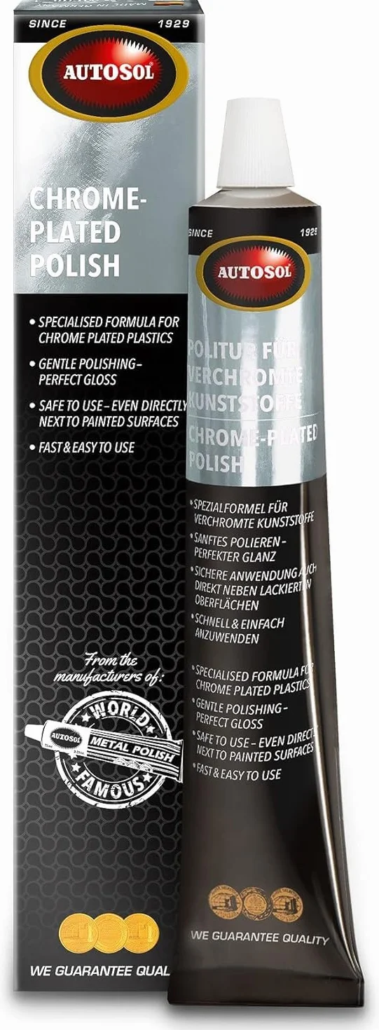 Autosol 001910 M1 politura do czyszczenia chromowanych tworzyw sztucznych, 75 ml