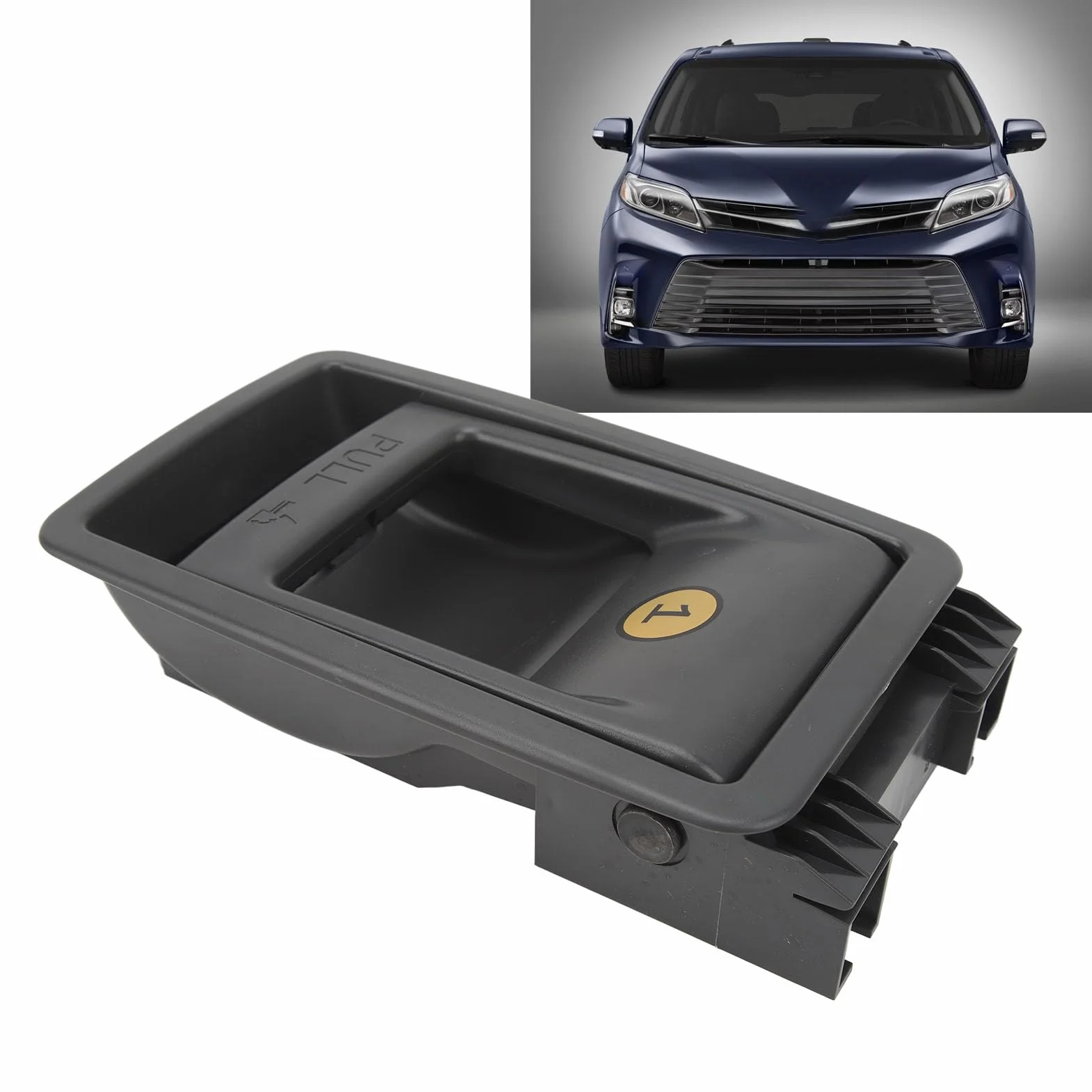 Sienna 3. Rząd Szary Ergonomiczne Dopasowanie do Uchwytu Zwalniającego Zatrzask Siedziska OE 7290908011B2 2014-2018