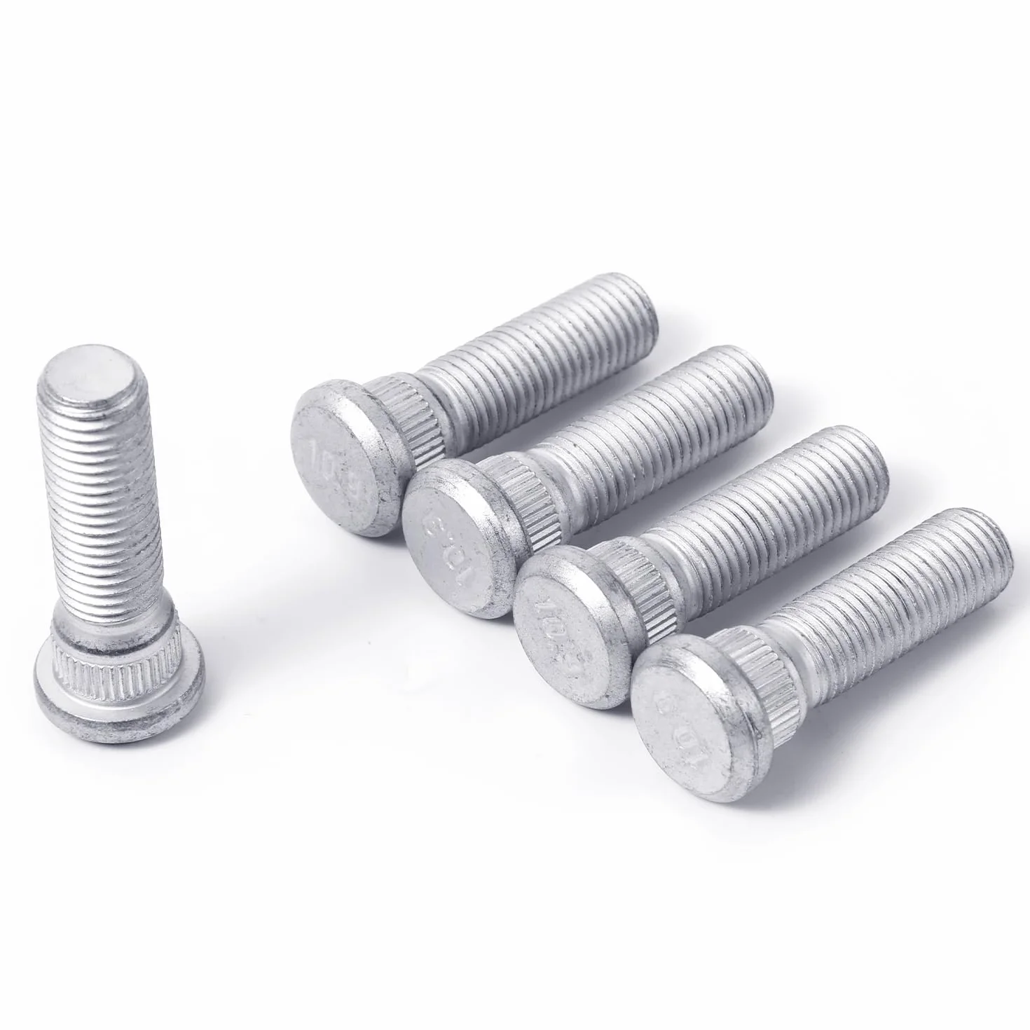 5szt M12x1,5 Kolki do Kól, Dlugosc 48mm Stalowe Sruby z Uchem Kolki do Opon Akcesoria Samochodowe Kompatybilne z Toyota Odpowiednie dla Chevroleta dla Serii Lexus
