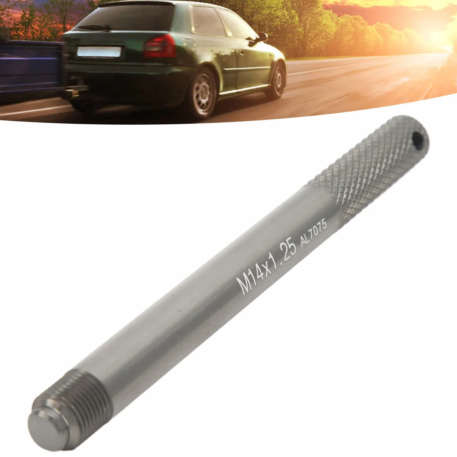 2 sztuki kołek wyrównywania koła M14 X 1,25/M14 X 1,5 uchwyt koła ze stopu aluminium kołek felgi, kołek kierowcy, narzędzie do prowadzenia montażu do wymiany opon (M14 x 1.25)