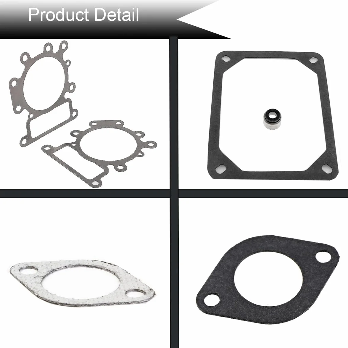 ZAMDOE Zestaw uszczelek zaworu kompatybilny z Briggs Stratton 794152 690190 794114 796584 699168 692410 310707 310777 311707 31A807 31E877 31Q5077 31R507 silnik, uszczelka głowicy, uszczelka pokrywy