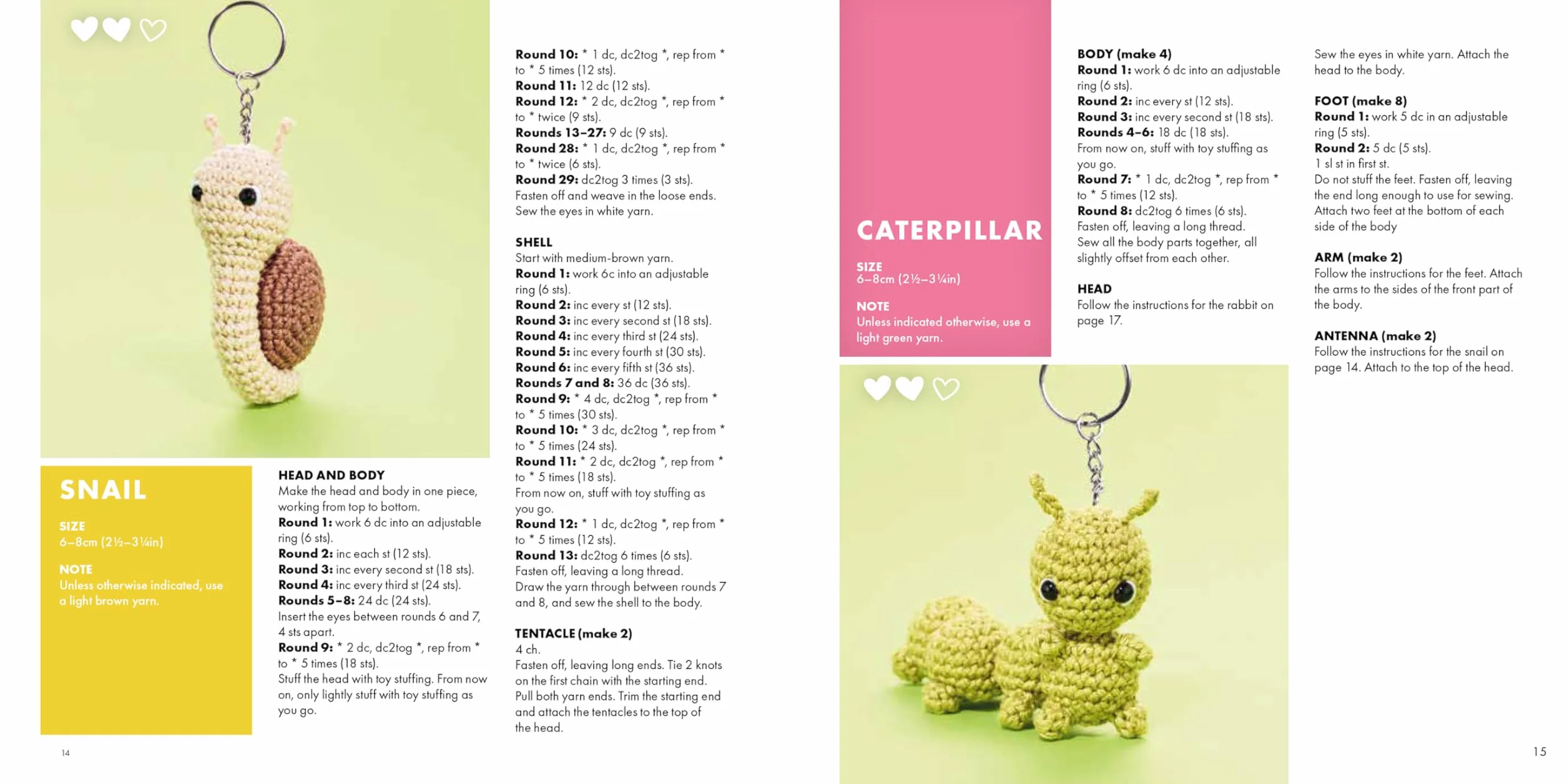 Mini Amigurumi Bag Charms: 23 Adorable Keyrings to Crochet