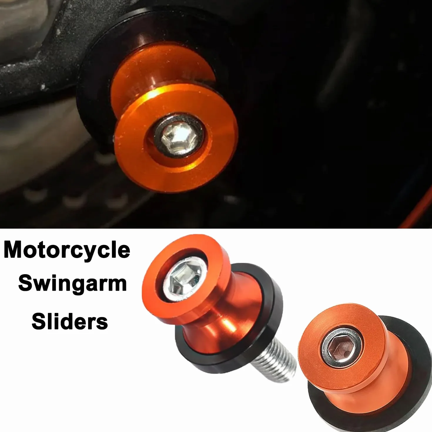2 szt. Ramię oscylacyjne motocyklowe, wspornik cewki wahacza in aluminium, cewka wahacza diabolos motor, uniwersalna cewka wahacza