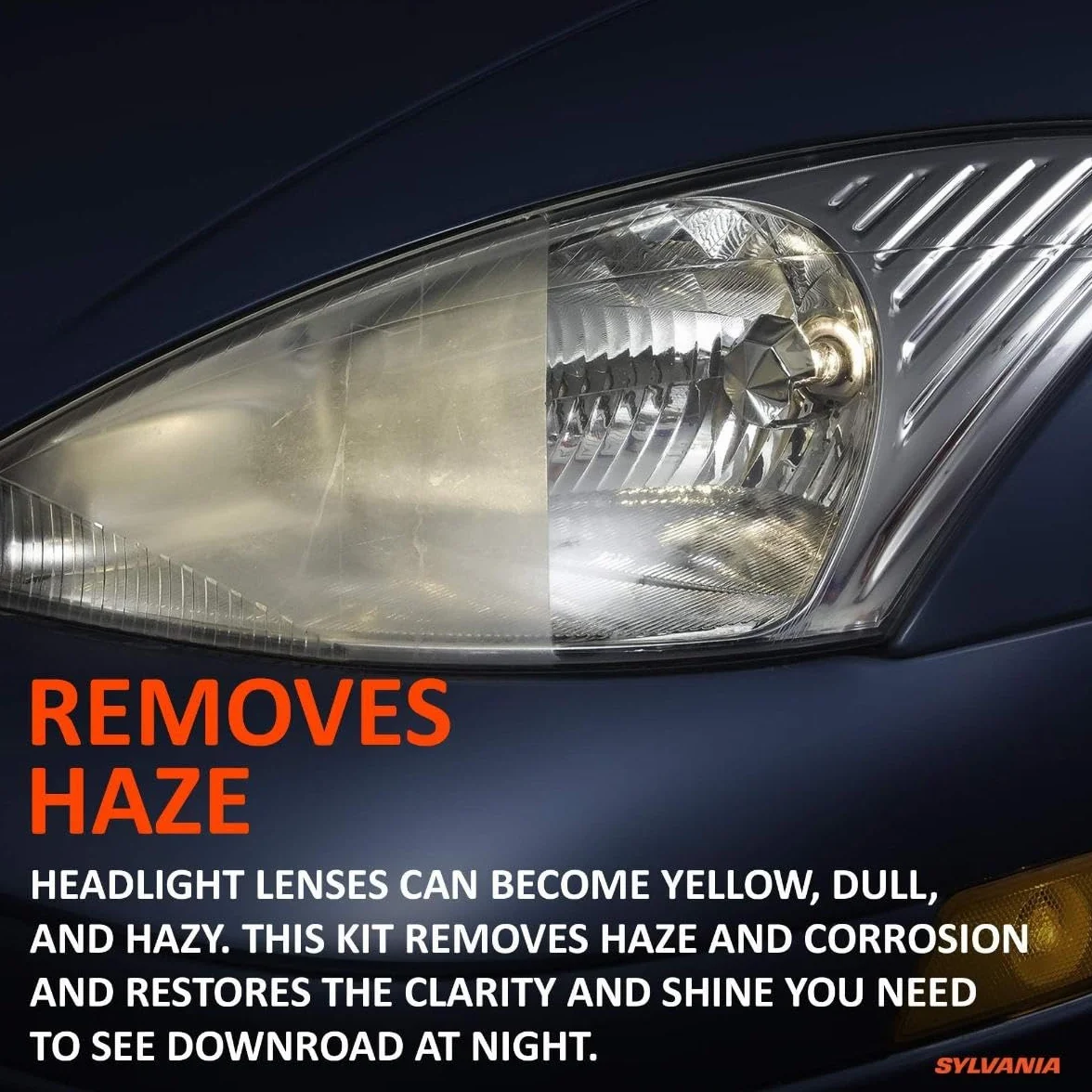 Sylvania Headlight Restoration Kit - 6 Pack - Restore Sun Damaged Headlights with Exclusive UV Block Clear Coat, Light Output and Beam Pattern Restored, Long Lasting Protection