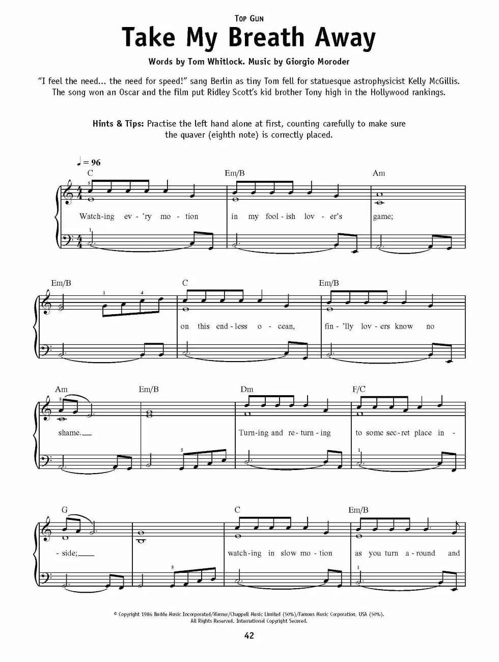 Really easy piano: film songs - piano