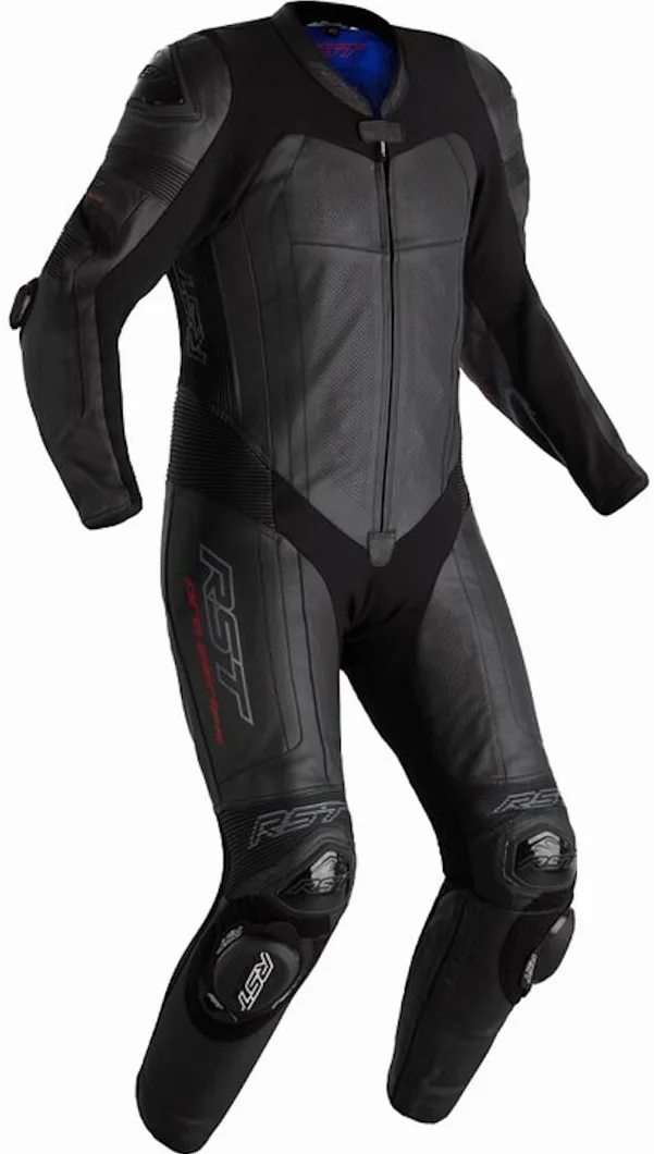 RST Pro Series Evo Poduszka powietrzna Jednoczęściowy skórzany kombinezon motocyklowy, czarny, XL