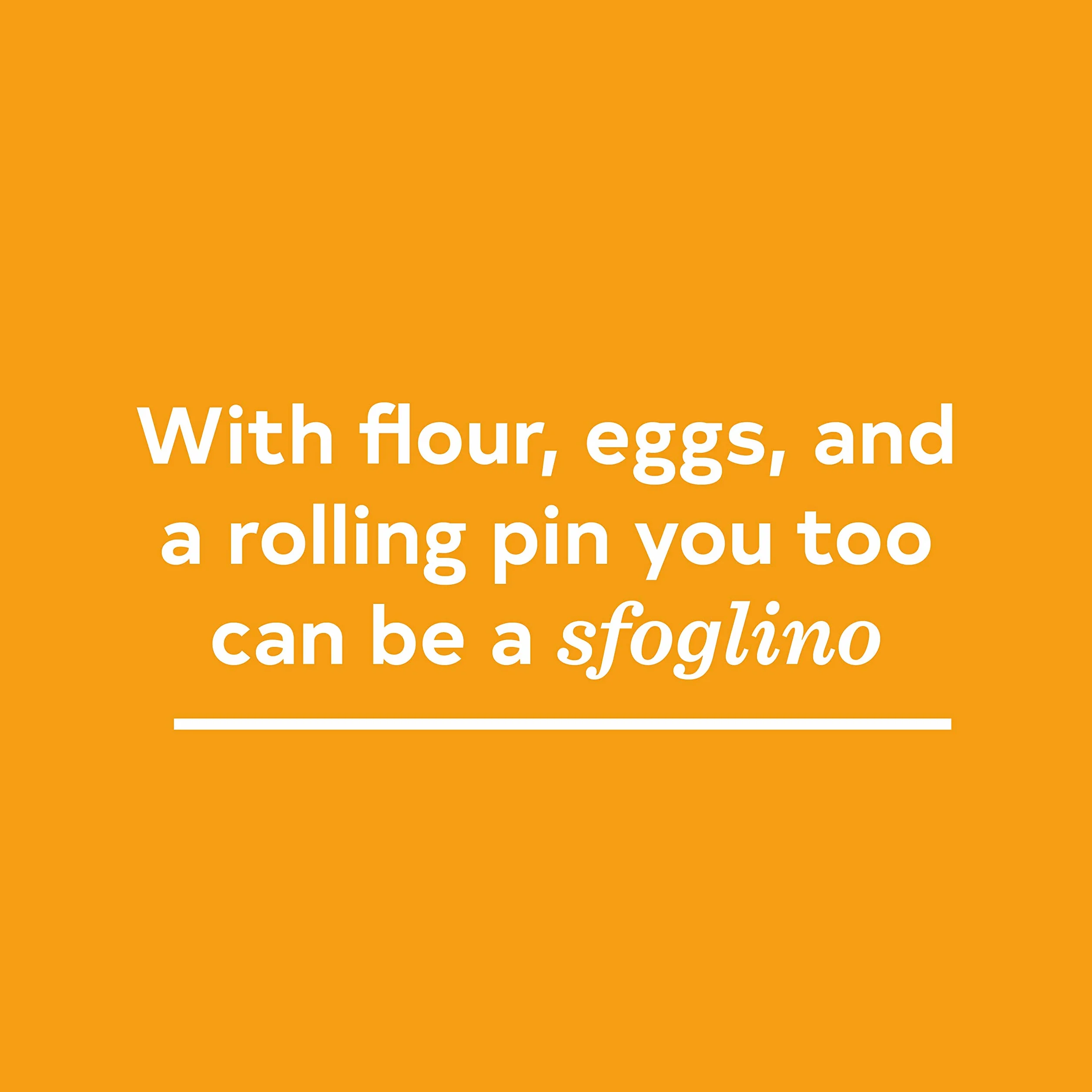 American Sfoglino: A Master Class in Handmade Pasta