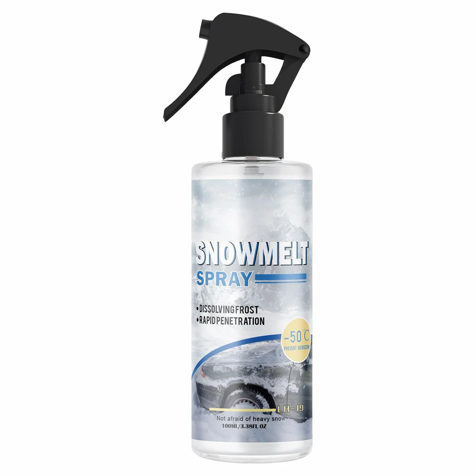 Odmrażacz do szyb samochodowych - Środek Do Odmrażania I Czyszczenia 100ml - Odmrażacz i płyn do spryskiwaczy szyb,Do Usuwania Lodu I Szronu Z Okien Zewnętrznych Zamrażarki I Lodówki Na
