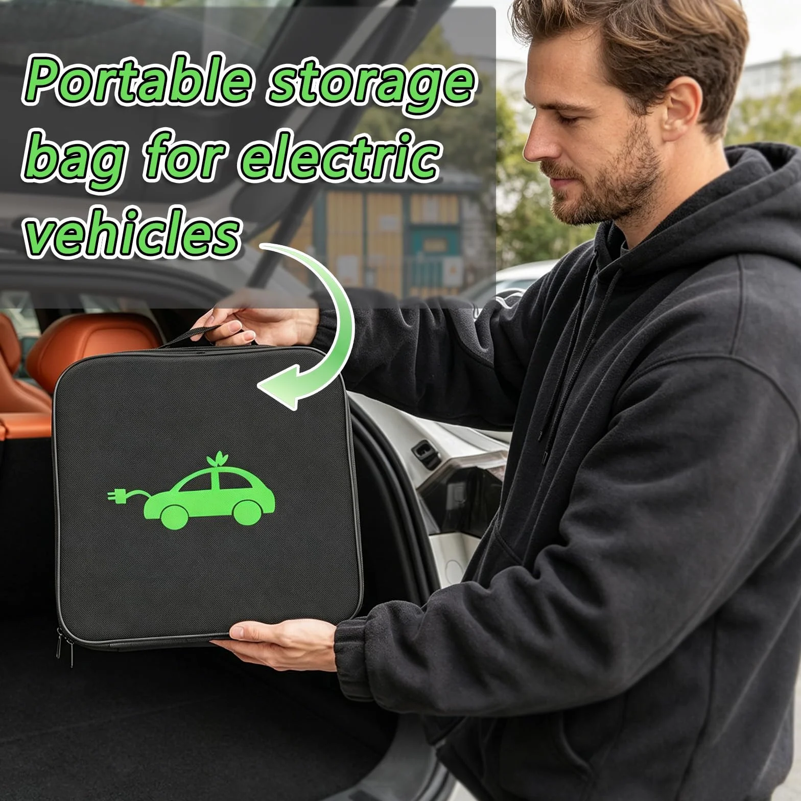 Torba na przewody EV 600d Oxford organizer do przechowywania