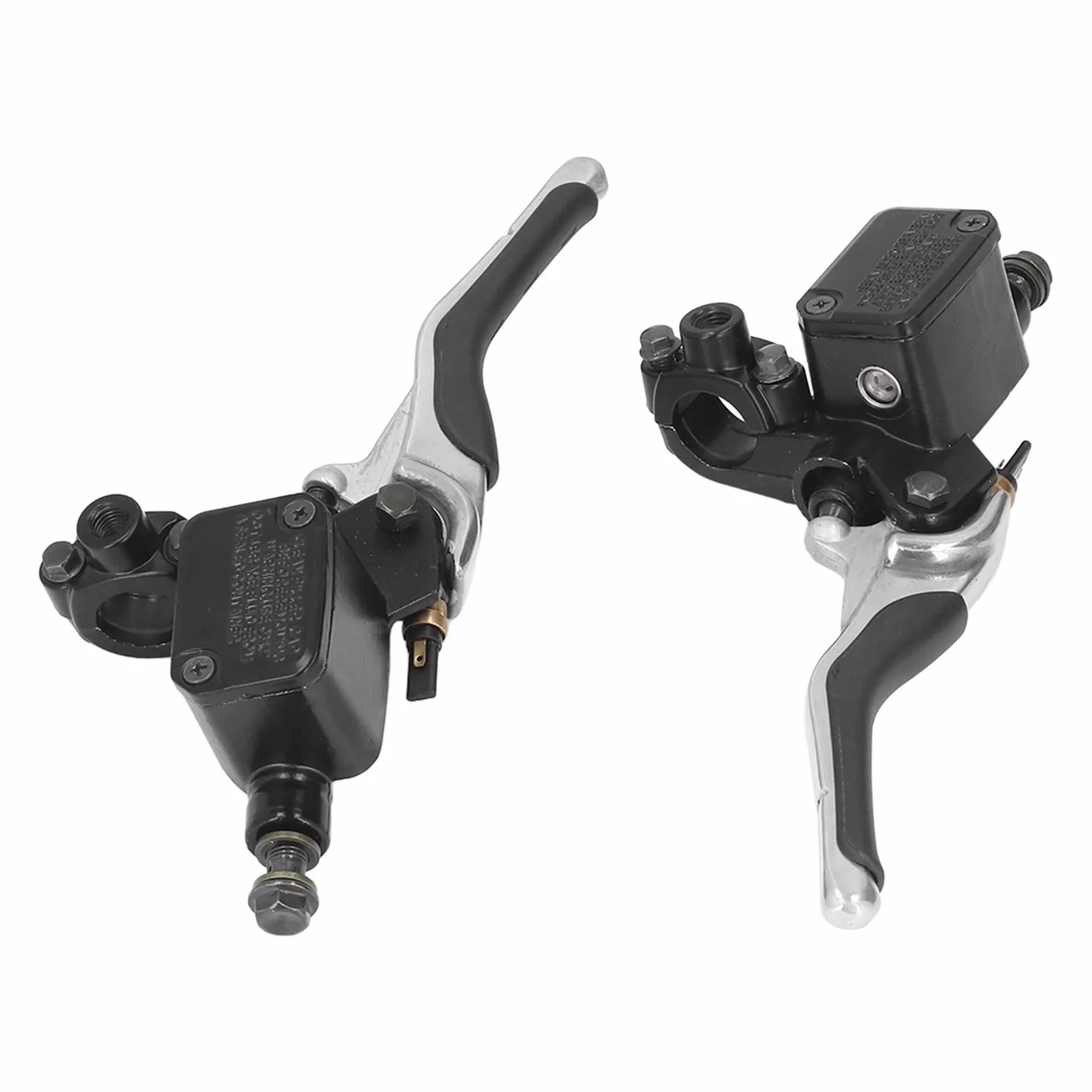 Dźwignia Klamki Hamulca, Para Motocykl Lewa Prawa Dźwignia Klamki Hamulca z Puszką Olejową Zamiennik CNC ze Stopu Aluminium dla YQ50 Aerox 1997-2013