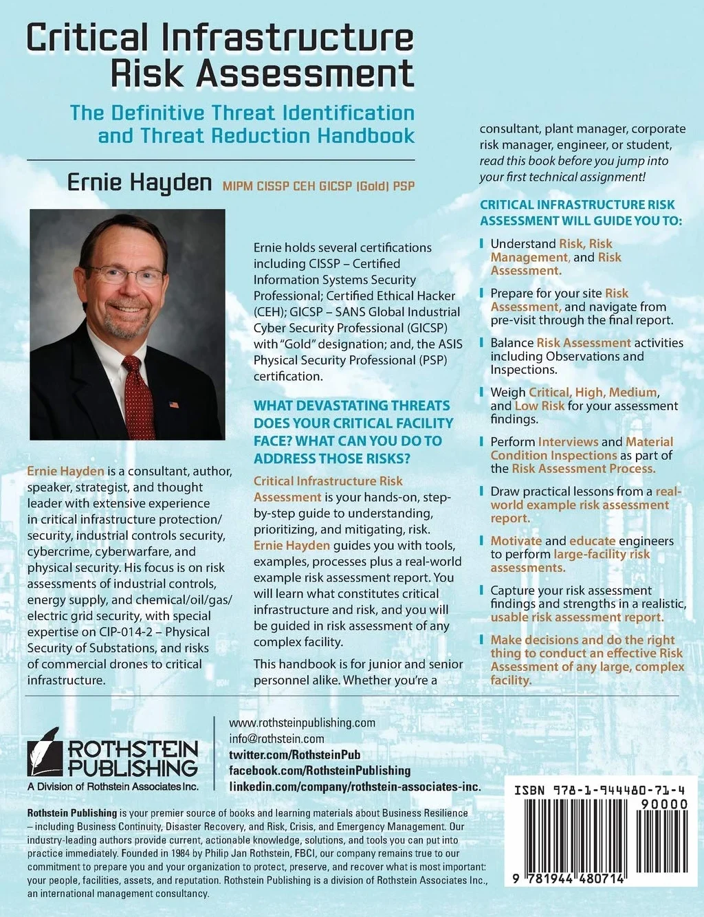 Critical Infrastructure Risk Assessment: The Definitive Threat Identification and Threat Reduction Handbook