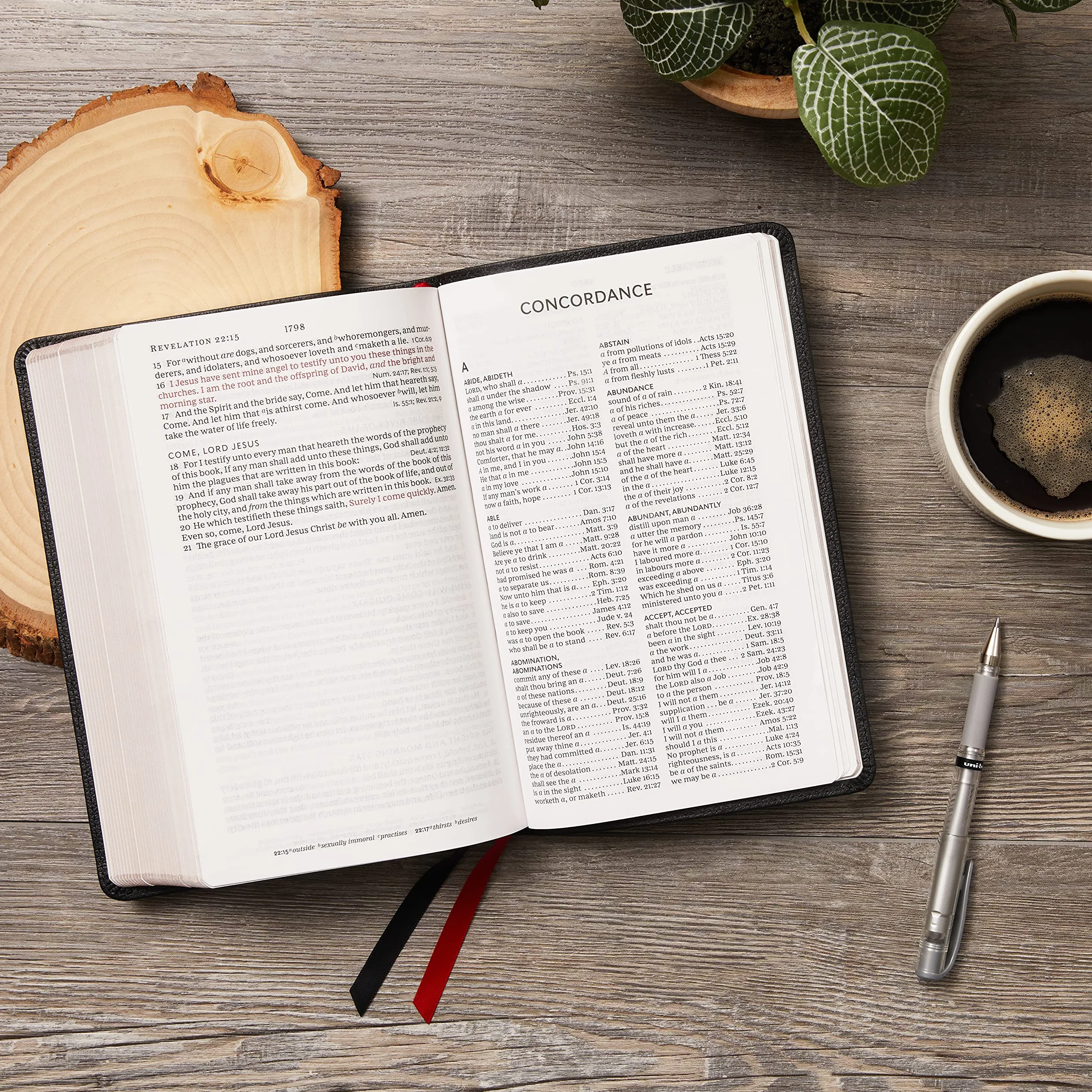 KJV Holy Bible: Large Print Single-Column with 43,000 End-Of-Verse Cross References, Brown Leathersoft, Personal Size, Red Letter, Comfort Print: King James Version: Holy Bible, King James Version