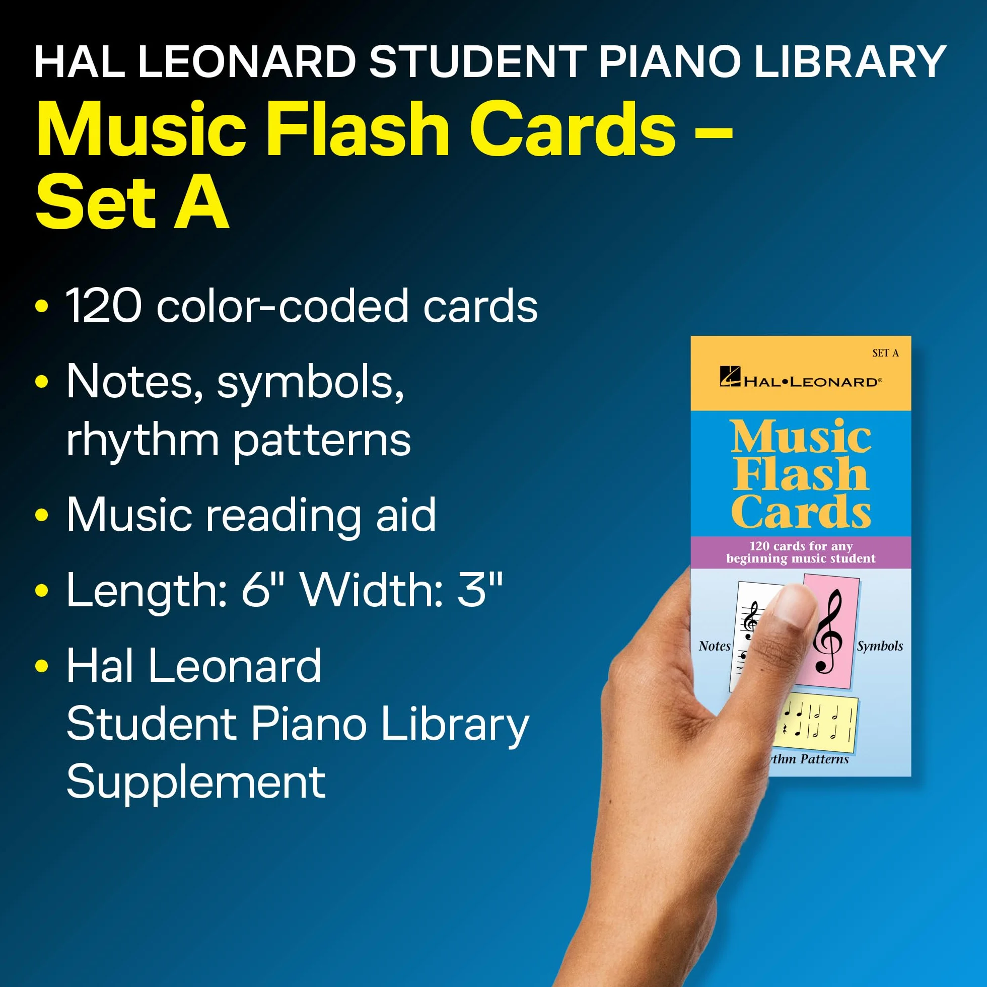 Music flash cards - set a piano: Hal Leonard Student Piano Library