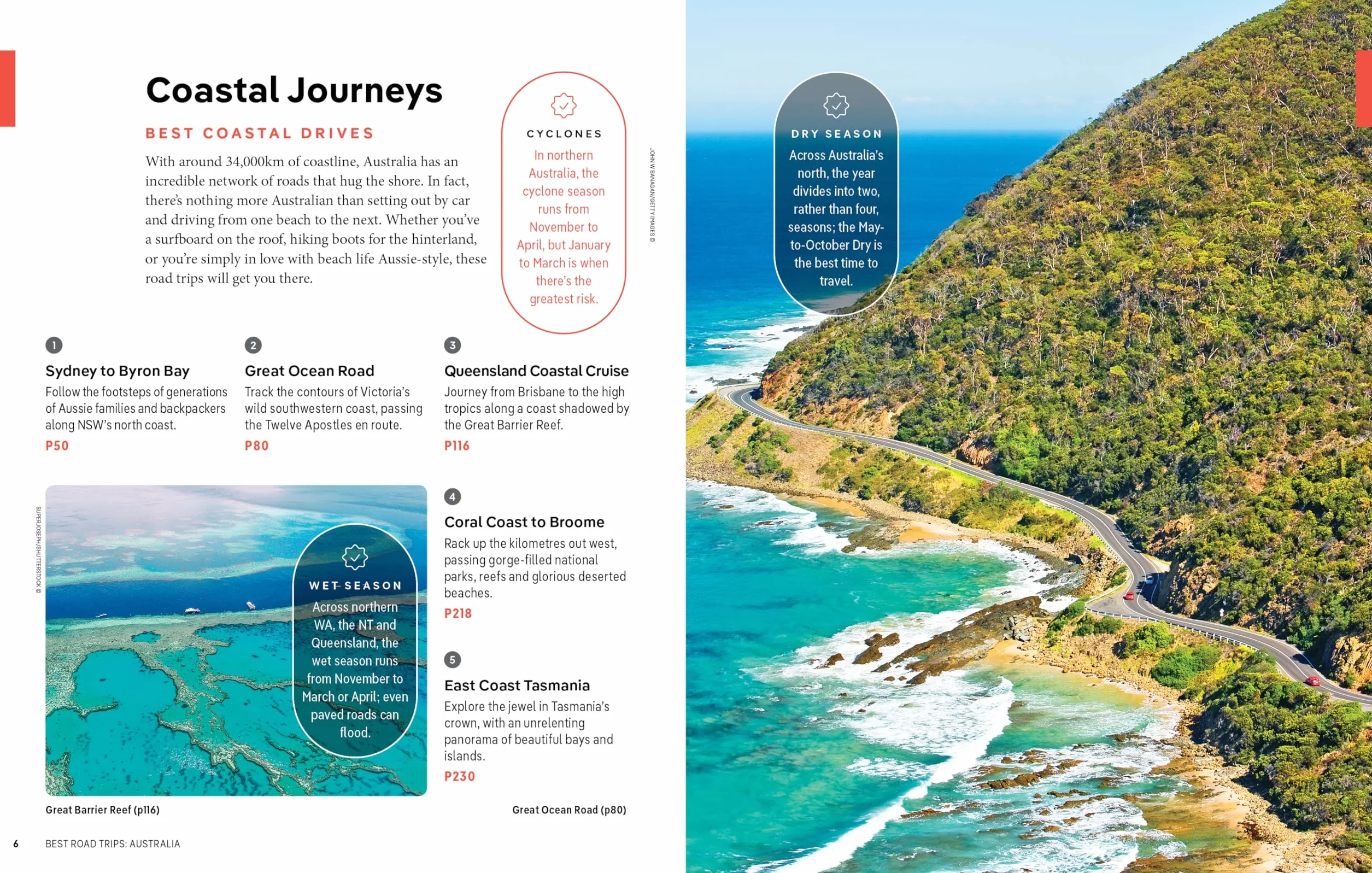 Best Road Trips Australia 4ed -anglais-: Ecapes on the open road