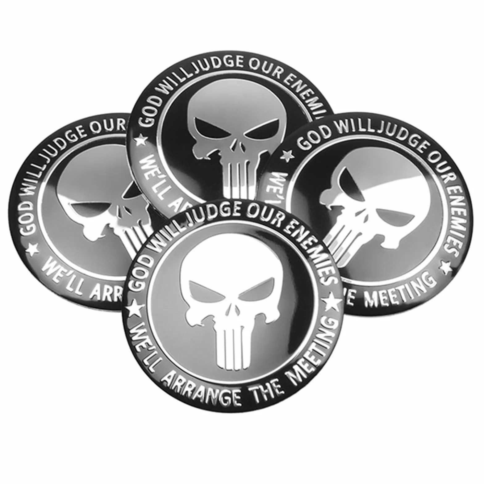 Zaślepki do felg srebrne 56mm 4 sztuki