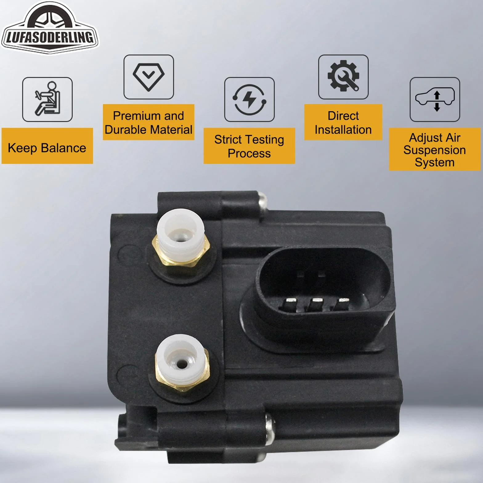 Blok zaworów zawieszenia pneumatycznego pasujący do BMW 5er GT F07 F11 X5 F15 X6 7er F01 F02 F03 F04 37206789450 37206875176 37206784137