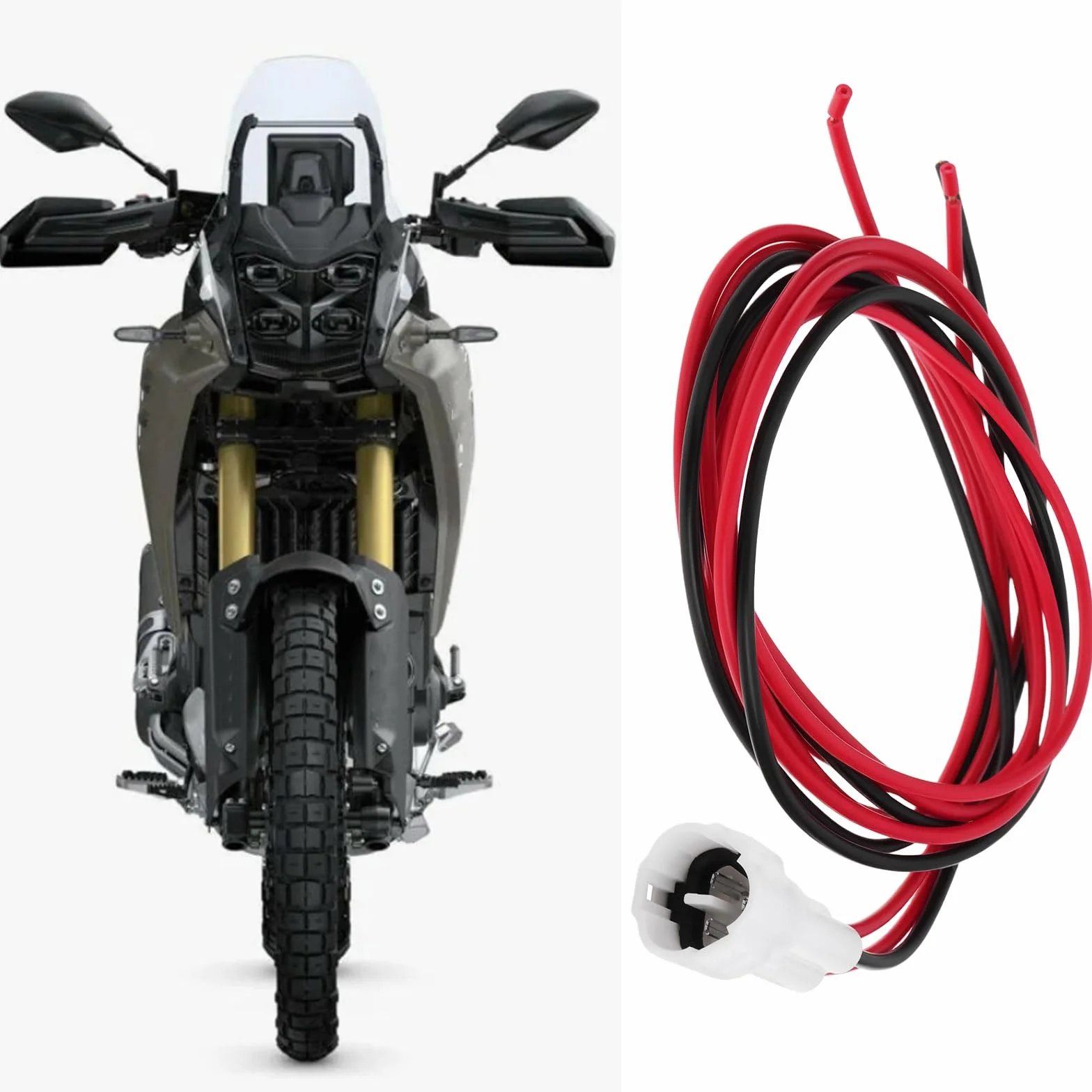 EMSea Pomocnicze złącze gniazdka elektrycznego kompatybilne z Yamaha Tenere 700 T7