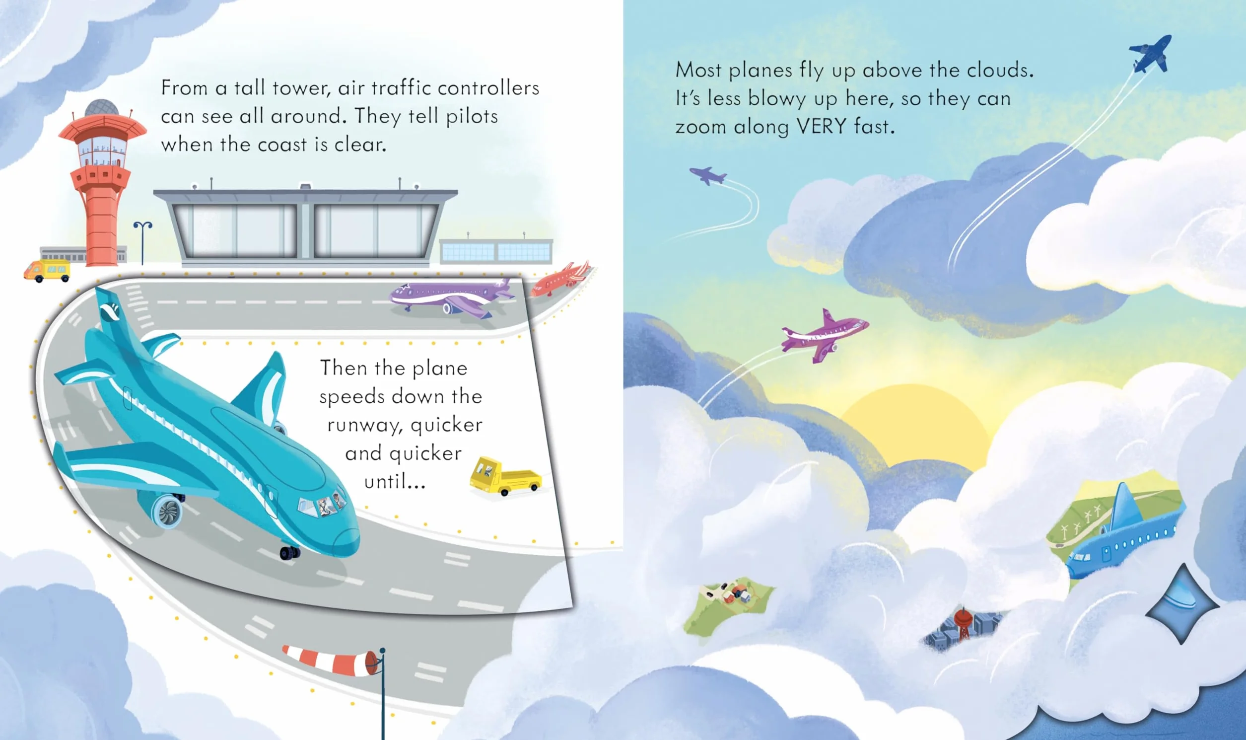 Peep Inside How a Plane Works (Board book)