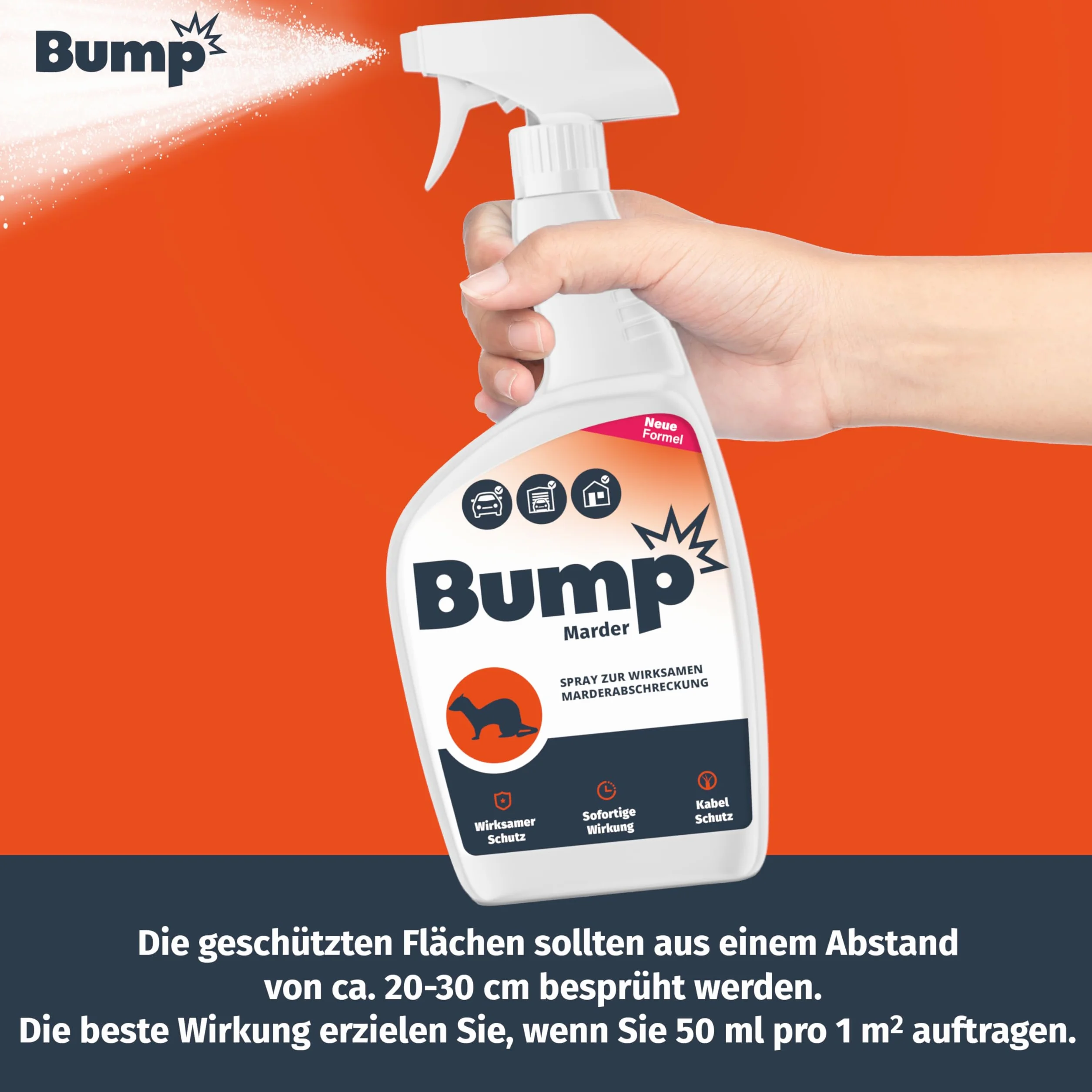 Bump Spray na kuny 2x400 ml odstraszacz do samochodu i strychu