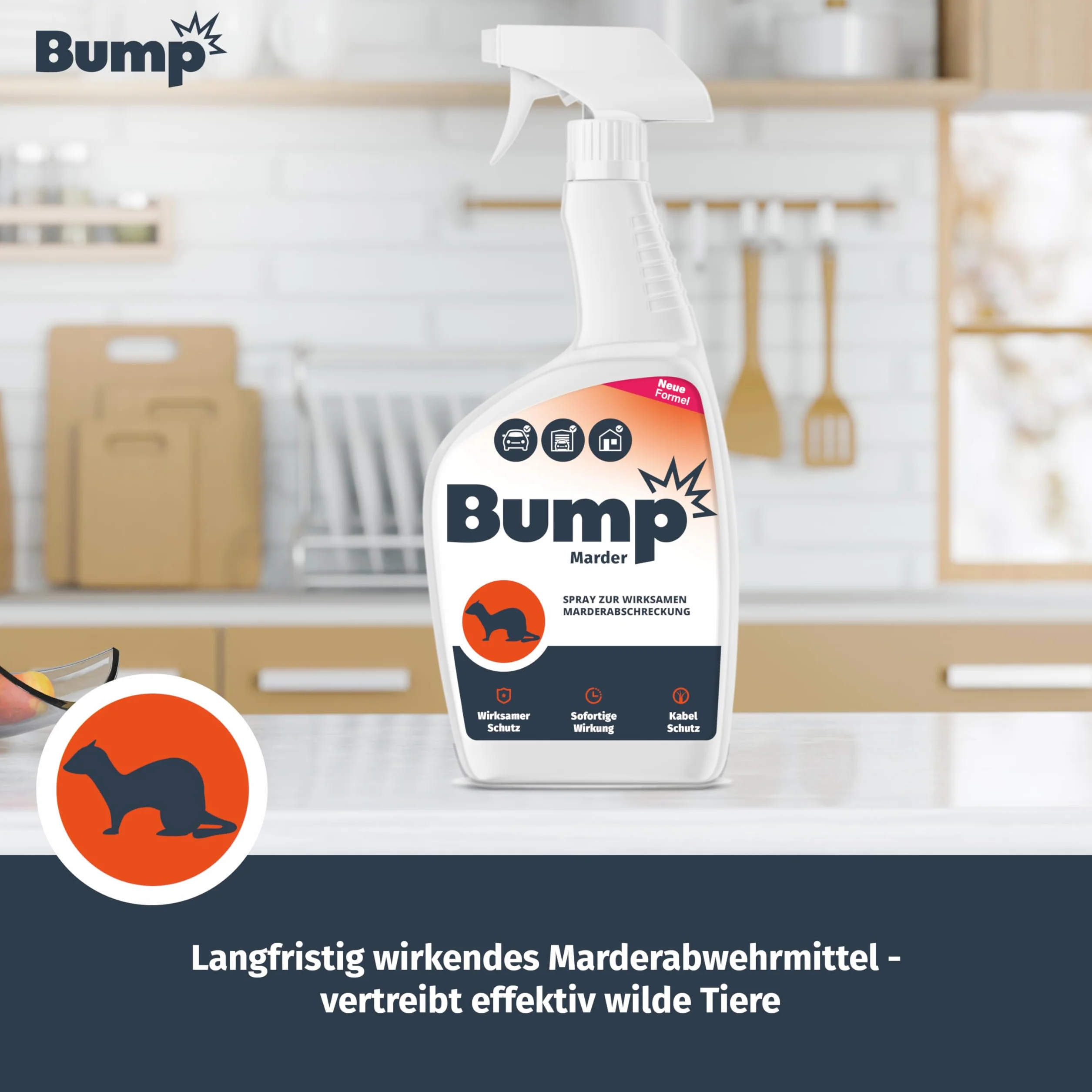 Bump Spray na kuny 2x400 ml odstraszacz do samochodu i strychu