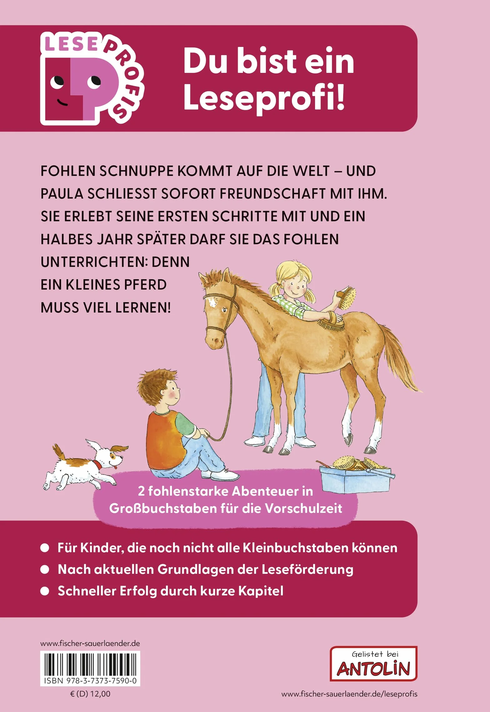 Leseprofis - GROSSBUCHSTABEN: EIN FOHLEN NAMENS SCHNUPPE, 1. Klasse: Kinderbuch für Erstleser:innen und Leseanfänger ab 5 Jahren: 35