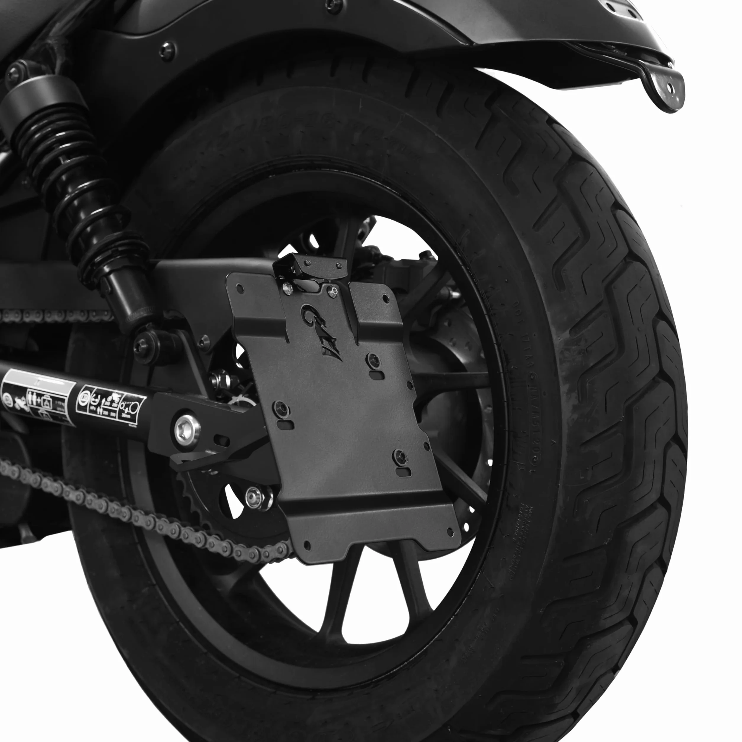 ZIEGER Boczny uchwyt tablicy rejestracyjnej CMX 500 R&ebel