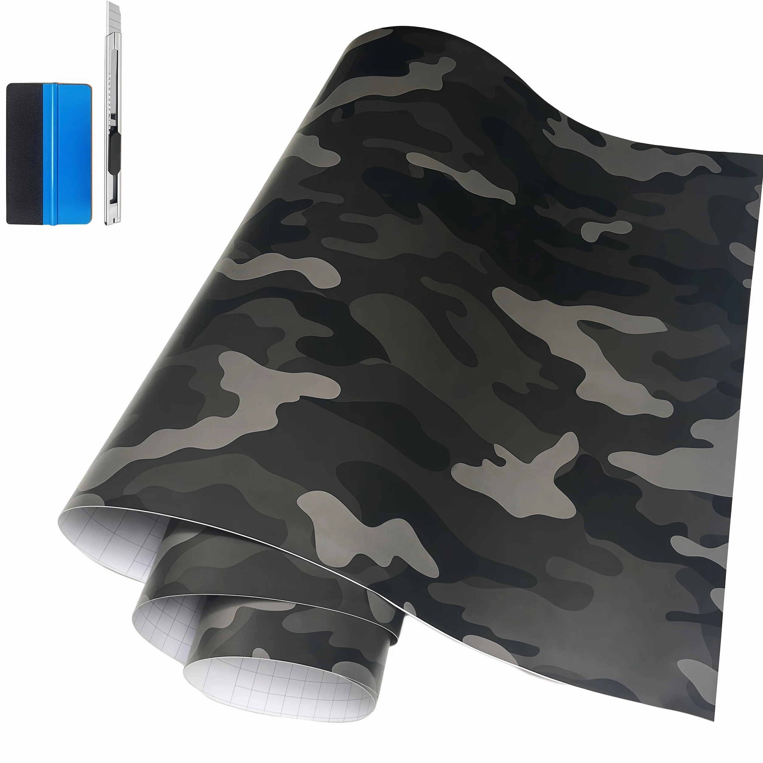 NewL Camo folia winylowa kamuflaż czarna 50 x 150 cm