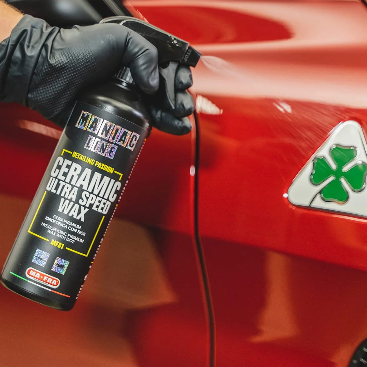 Ma-Fra Maniac Car Detailing Line ceramiczny wosk Ultra Speed Wax hydrofobowy z SiO2 spray 500 ml