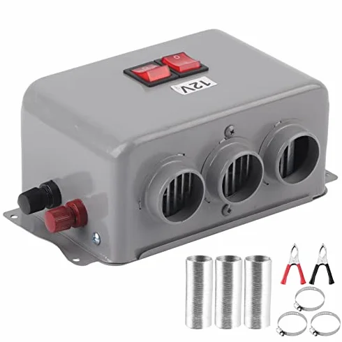 Ejoyous Podgrzewacz samochodowy 12V 400W-600W Odmrażacz przedniej szyby 3 otwory