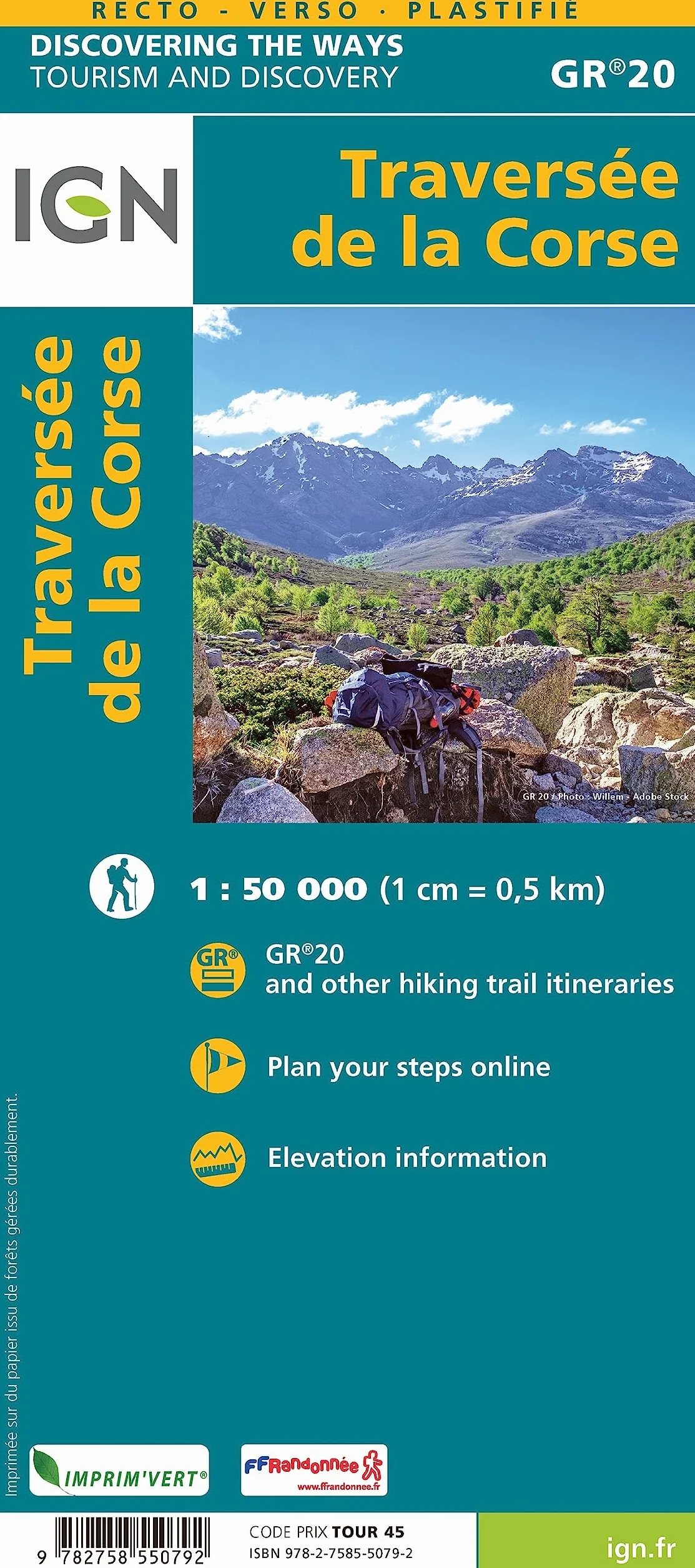 89027 Traversée De La Corse Gr20: Grande Randonnée 20 Korsika