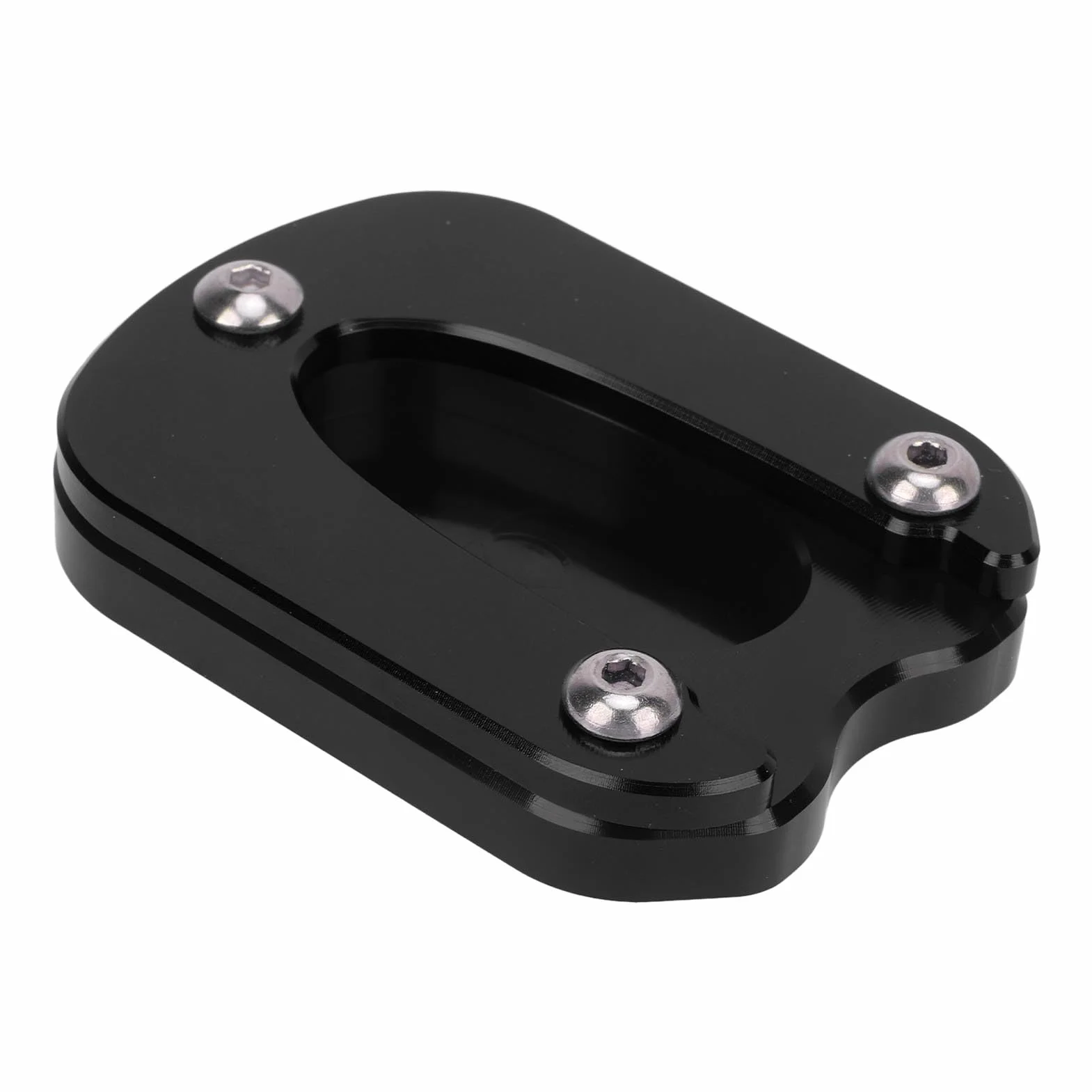 Podpórka Motocyklowa ze Stopu Aluminium Podpórka Boczna Motocykla Zamiennik dla Enfield Meteor 350 2021-2023 (BLACK)