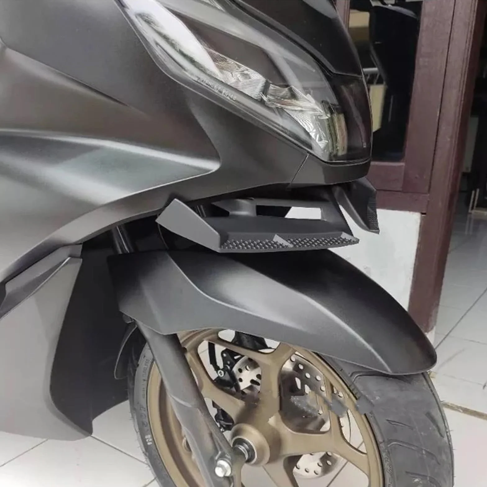 Front Bumper Splitter Pasuje do HONDA PCX 125 PCX 160 PCX125 PCX160 2021 2022 2023 przedni spojler stały skrzydło spojler tylnego zderzaka