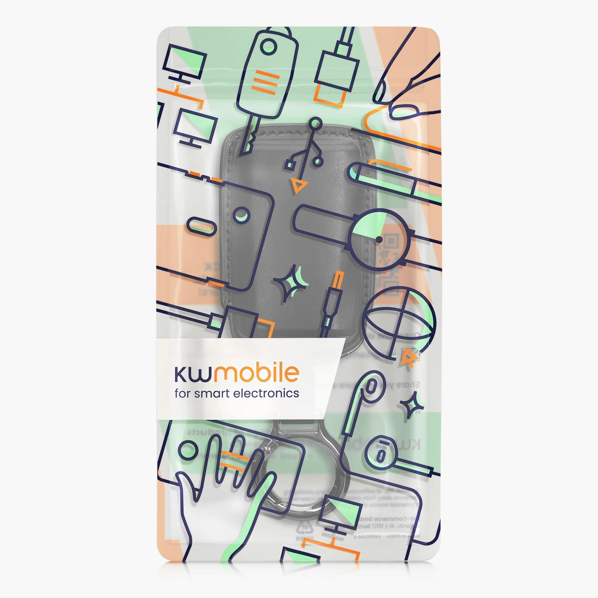 kwmobile Skórzane etui ochronne na kluczyki samochodowe, premium, kompatybilne z Mazda 3 przyciski, CX30, CX50, CX60, CX90, MX-30, etui na klucze, czarne