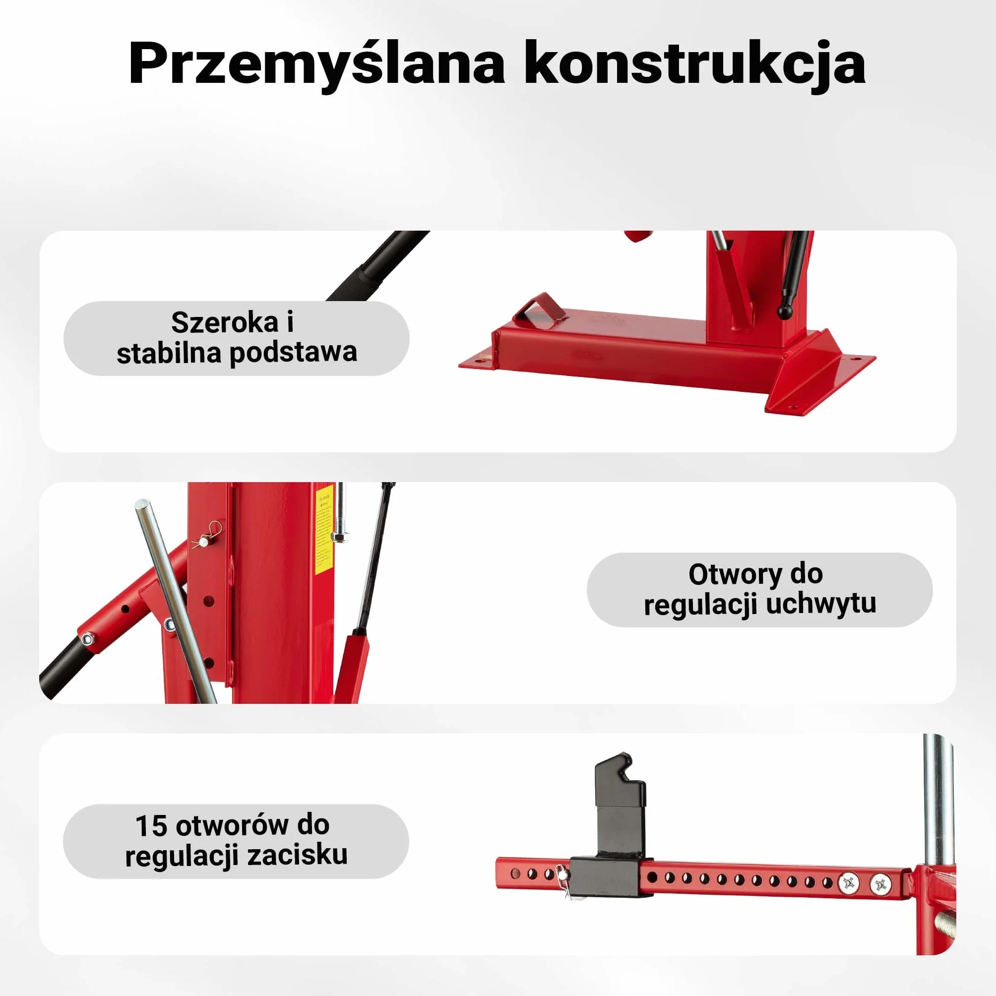 Wiltec Montażownica do opon 4"-21″ osi Ø 12-25 mm, uniwersalne urządzenie ze stali do ręcznego montażu i demontażu opon