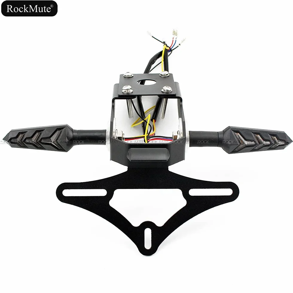 Uchwyt tablicy rejestracyjnej do Kawasaki Ninja 650 Z650 2017-2021 LED kierunkowskaz sekwencyjny
