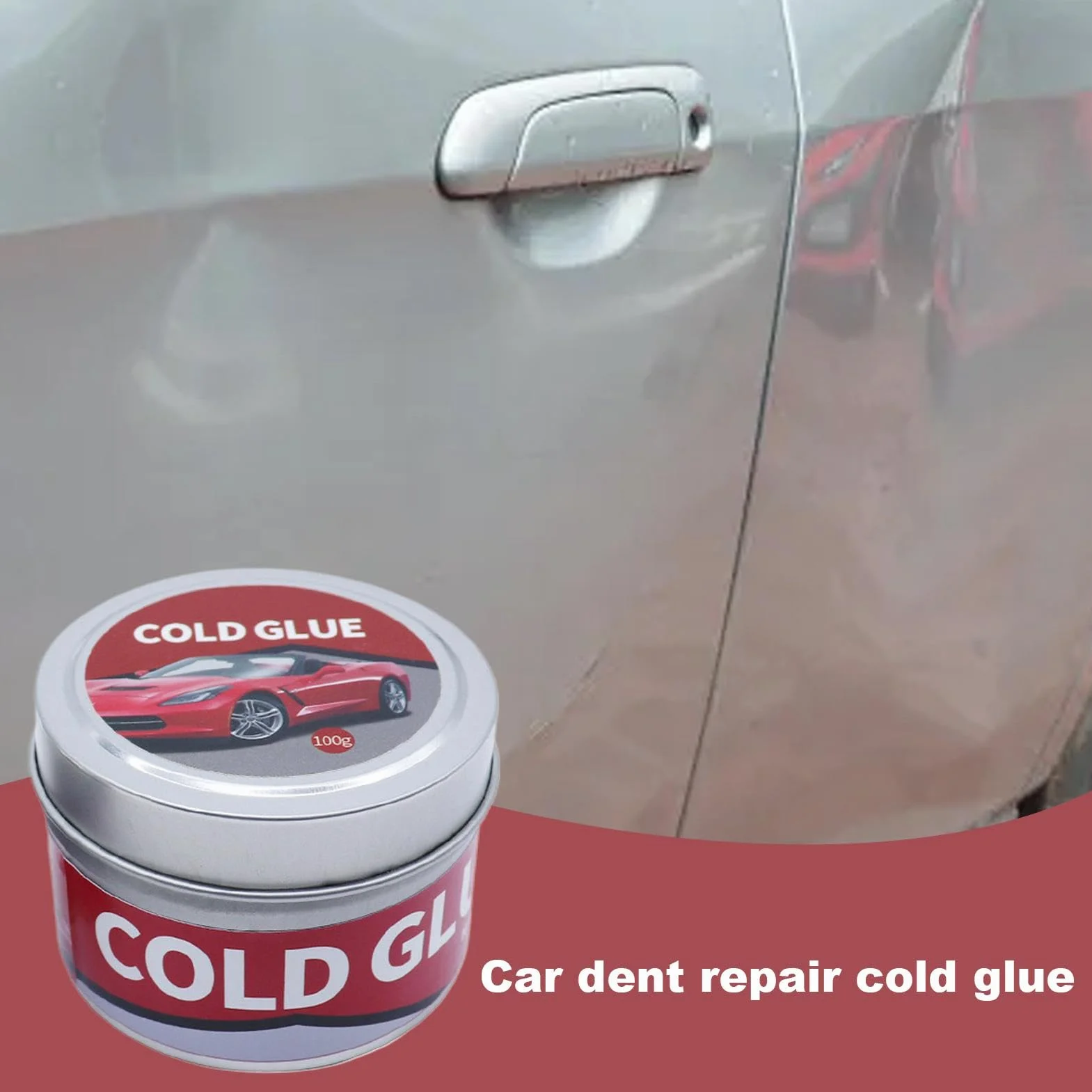 Cold Glue Dent Removal, Car Body Repair Glue, Cold Glue Adhesive Fast Repair, Compact Adhesive Repair Tool, Effective Dent Puller Glue Automotive, Easy To Use, Portable for Efficient Car Body Repair