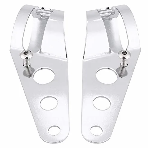Zacisk do Montażu Reflektorów 35-43 mm Uchwyt Motocyklowy Chrom