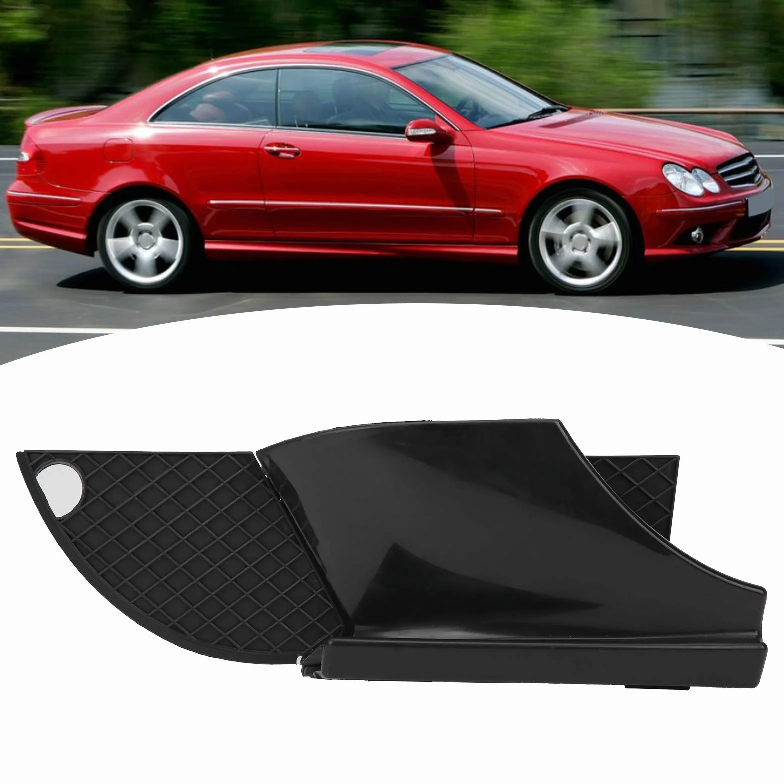Dioche Grill zderzaka przedniego prawy pasuje do Mercedes Clk W208 1998-2003