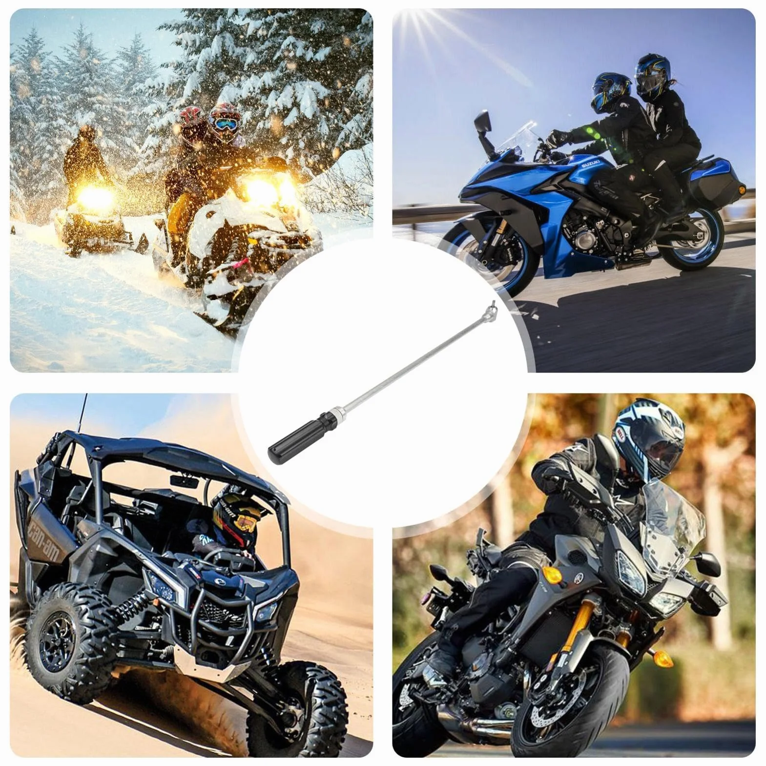 Narzędzie do regulacji gaźnika, śruby pilota, śrubokręt kątowy 90° metalowy do motocykli