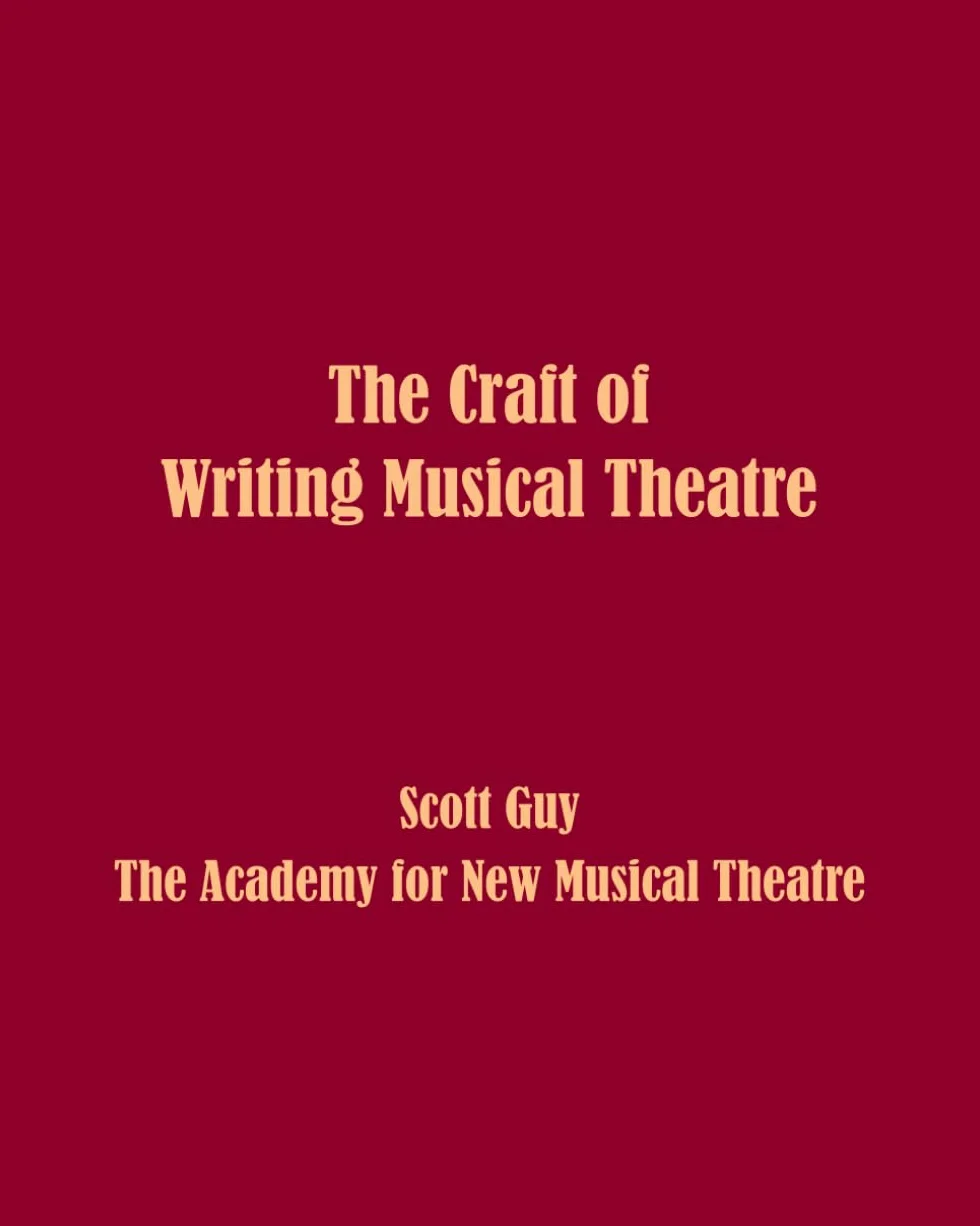 The Craft of Writing Musical Theatre