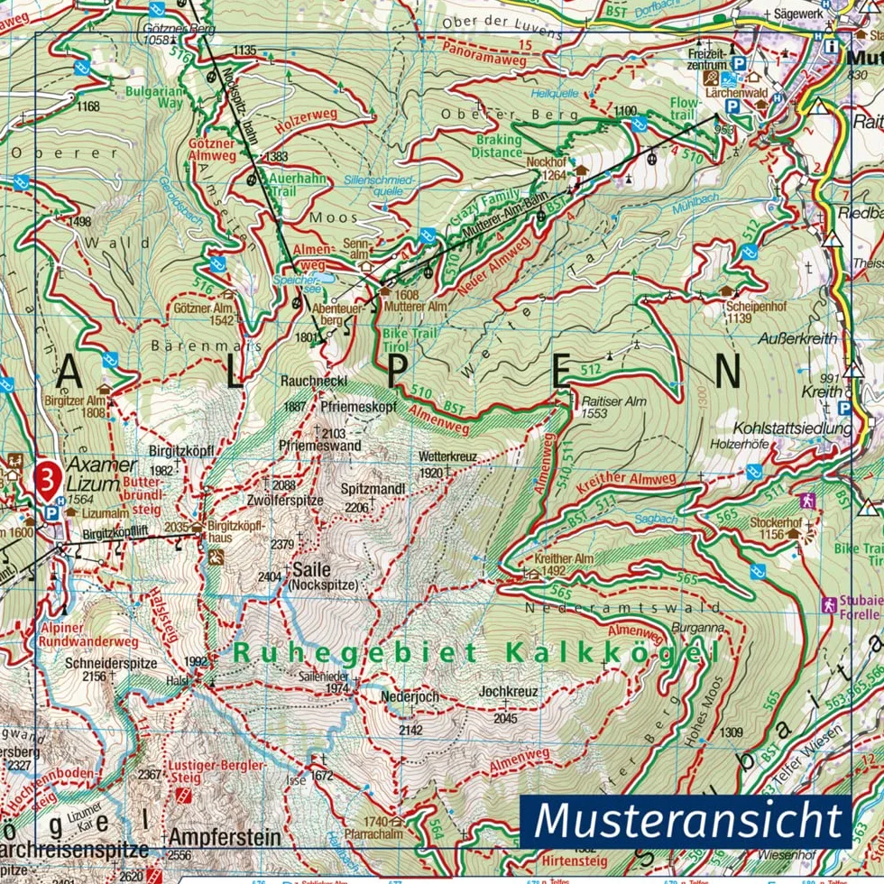 699 sudtirol alto adige: Set van 4 wandelkaarten Schaal 1 : 50.000